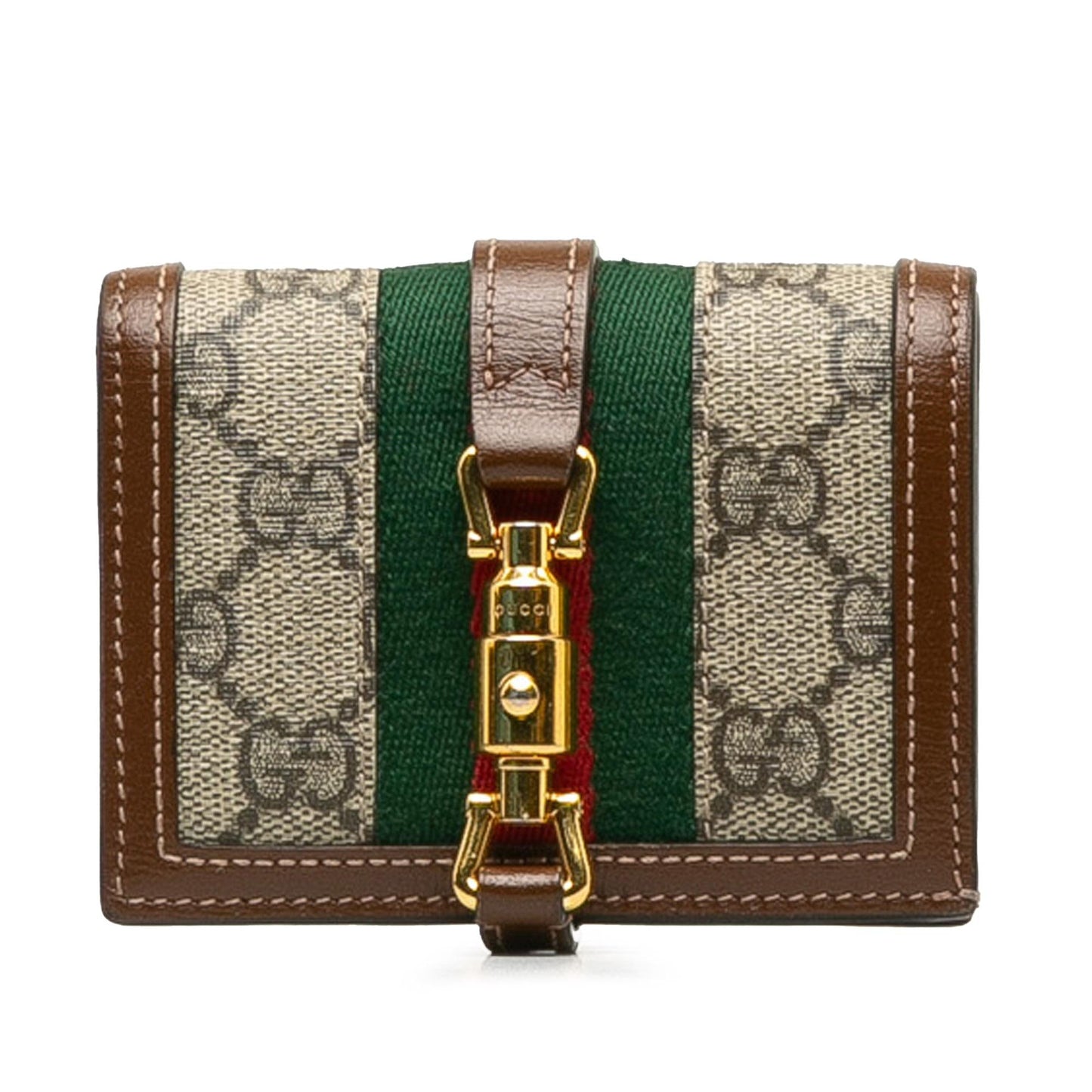 Gucci GG Supreme Jackie 1961 Compact Wallet (SHG-EbOrCQ)
