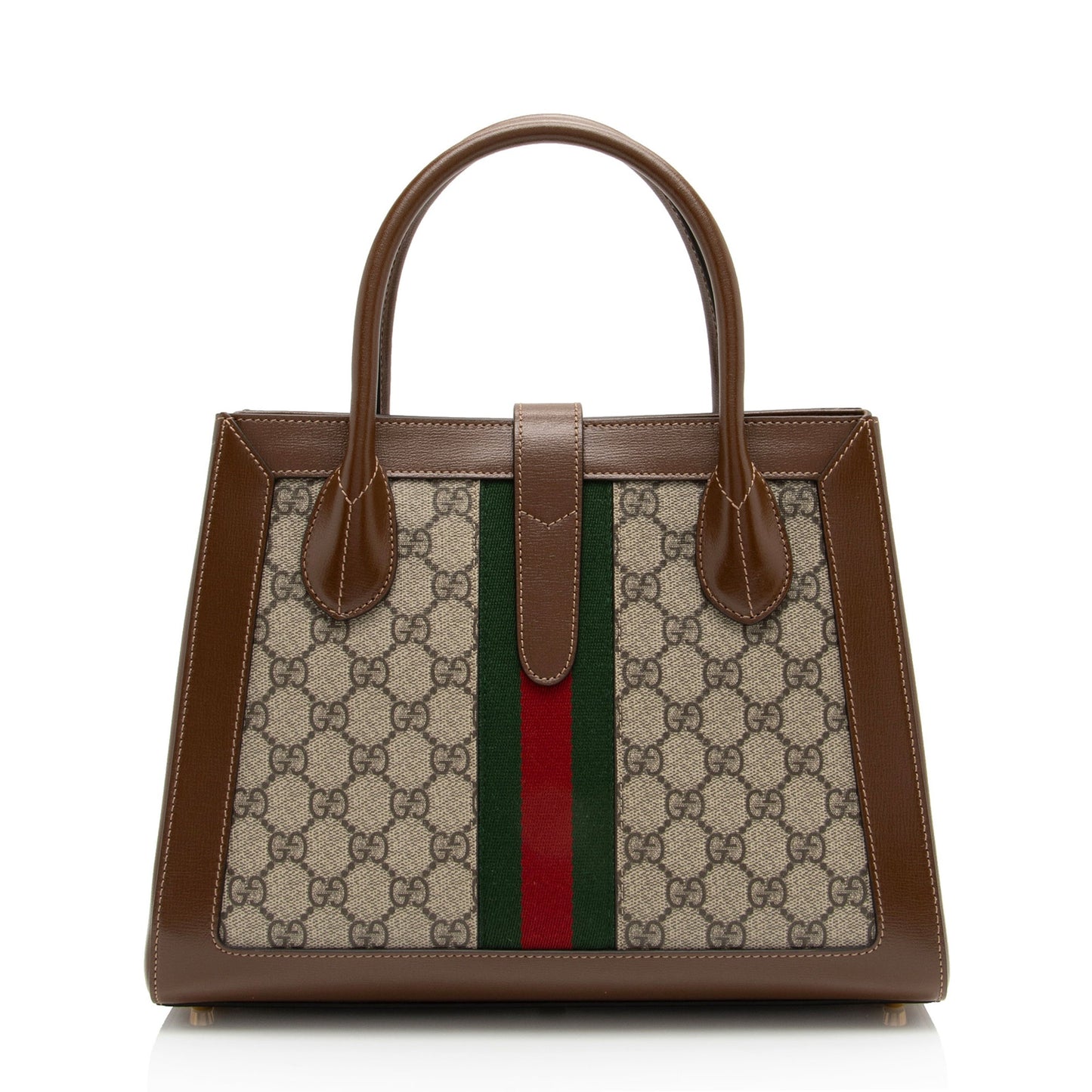 Gucci Nylon Leather Canvas Tote