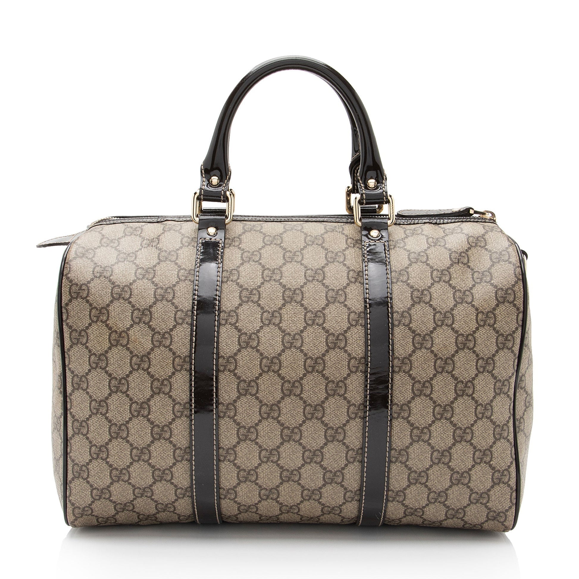 Gucci Leather Canvas Handbag
