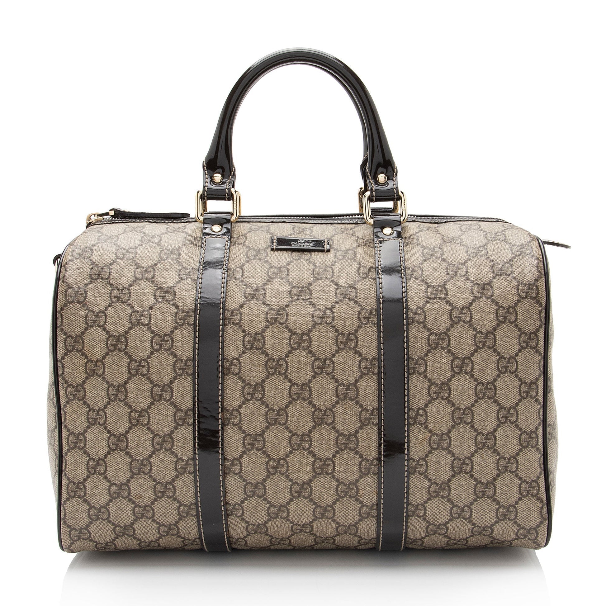 Gucci Leather Canvas Handbag