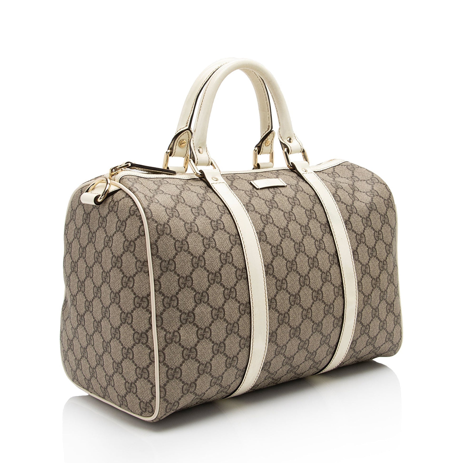 Gucci Leather Canvas Handbag