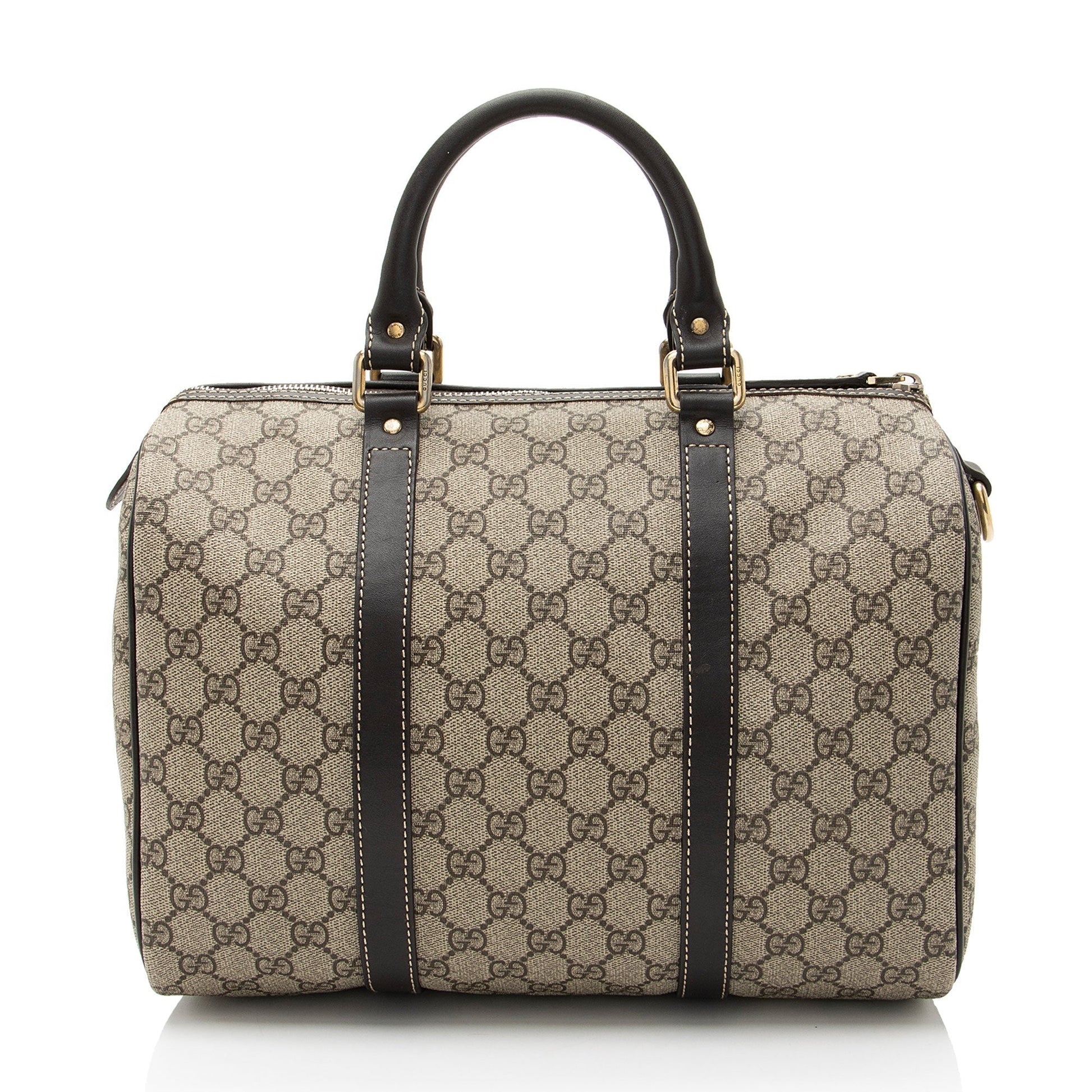Gucci Leather Canvas Handbag