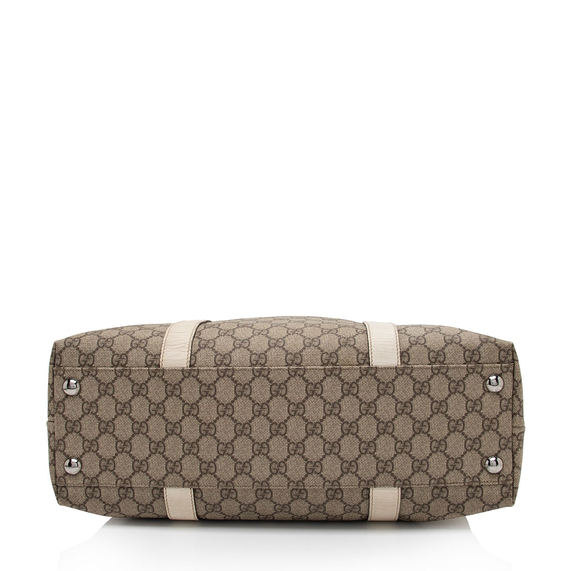 Gucci Leather Canvas Tote