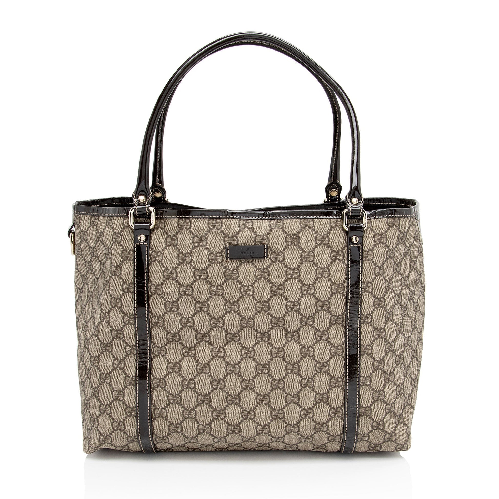 Gucci Leather Canvas Tote