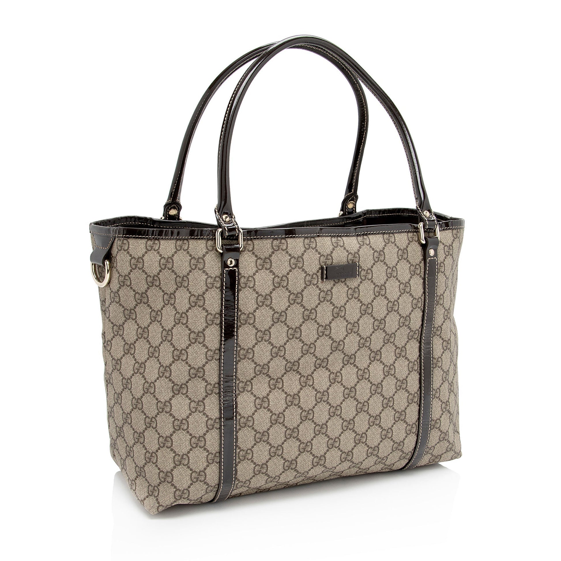 Gucci Leather Canvas Tote