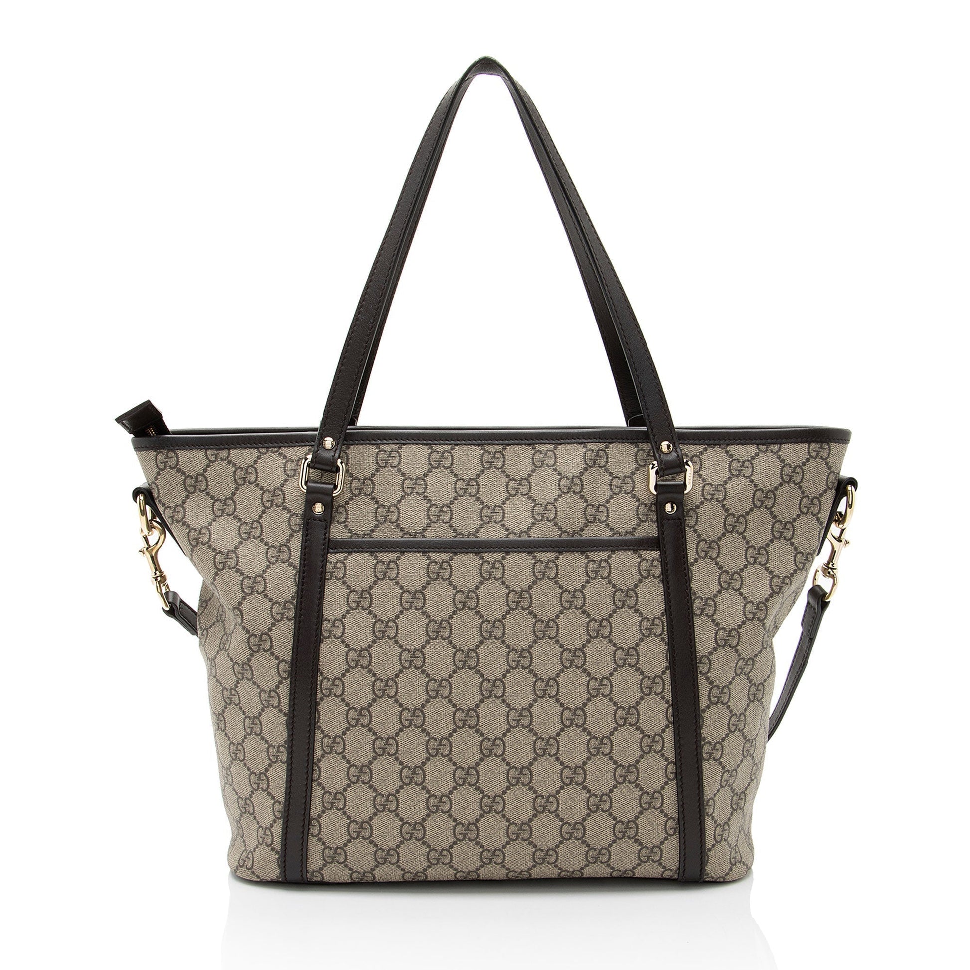 Gucci Leather Canvas Tote
