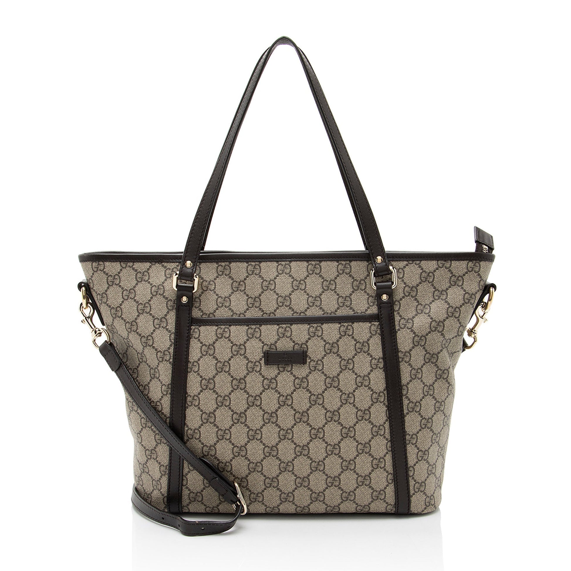 Gucci Leather Canvas Tote