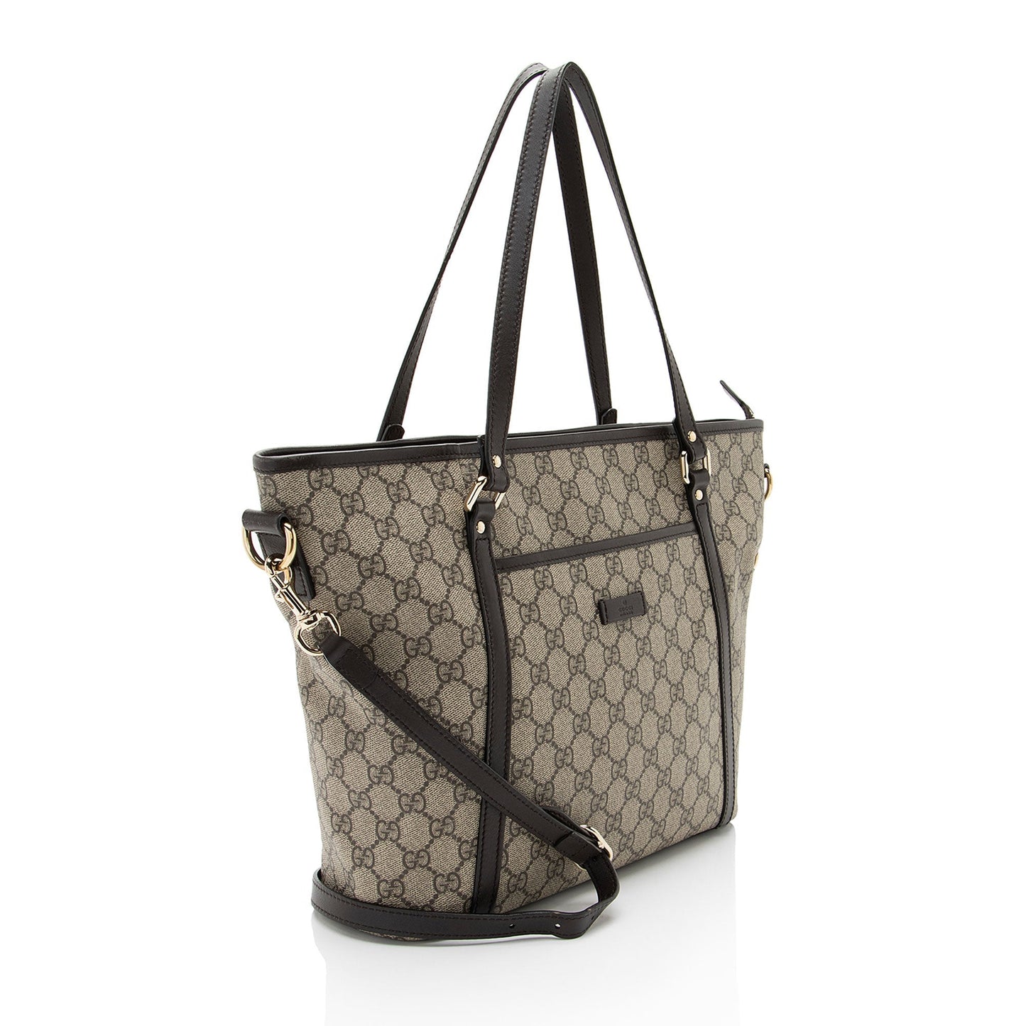 Gucci Leather Canvas Tote