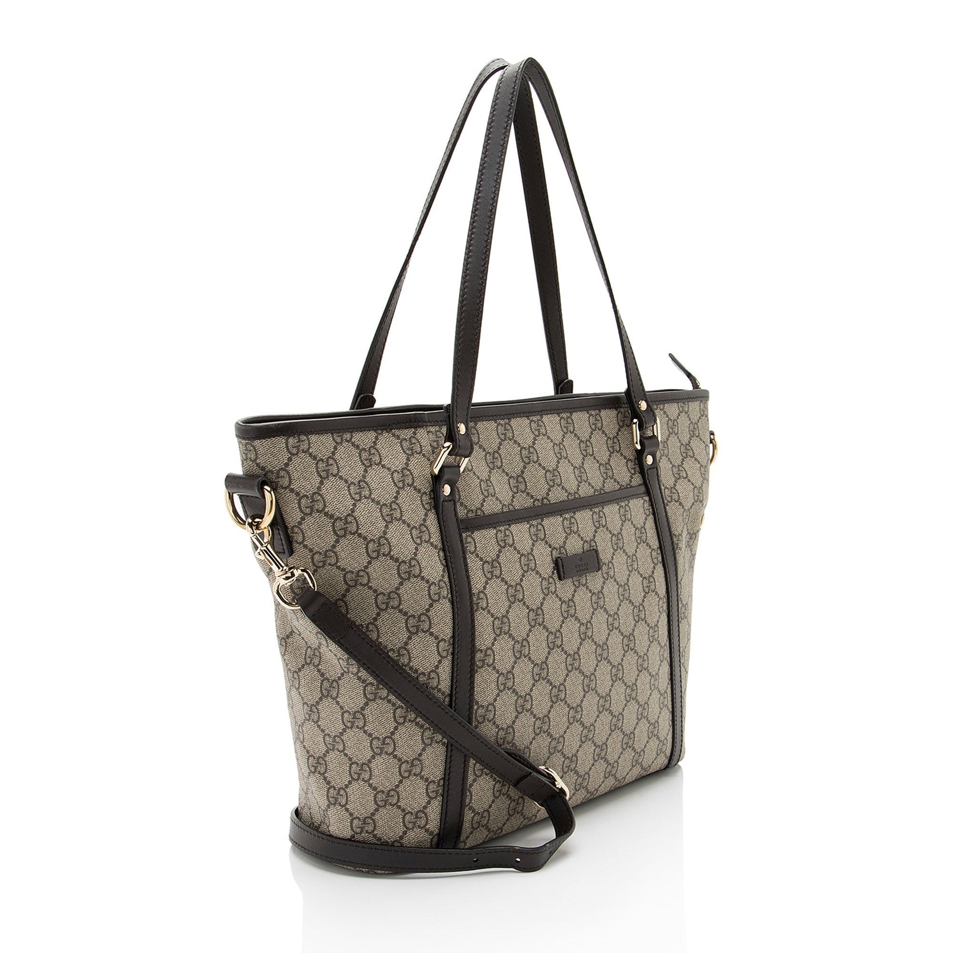 Gucci Leather Canvas Tote