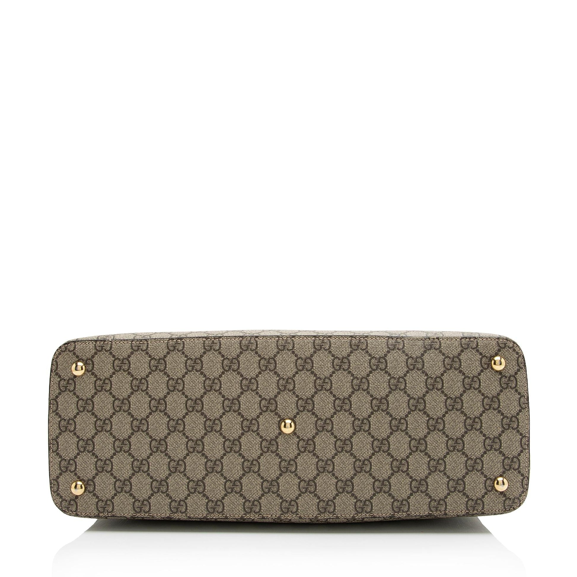 Gucci GG Supreme Large Zip Tote (SHF-23742)