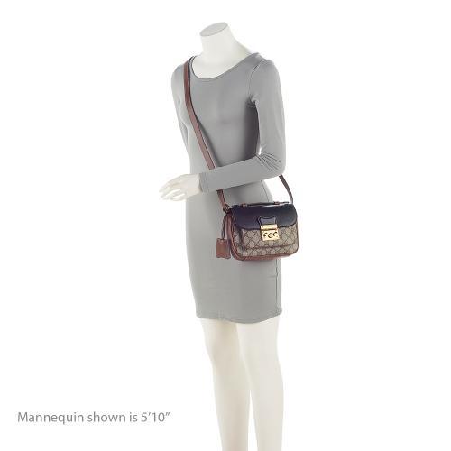 Gucci GG Supreme Leather Padlock Mini Crossbody Bag (SHF-xCSti7)