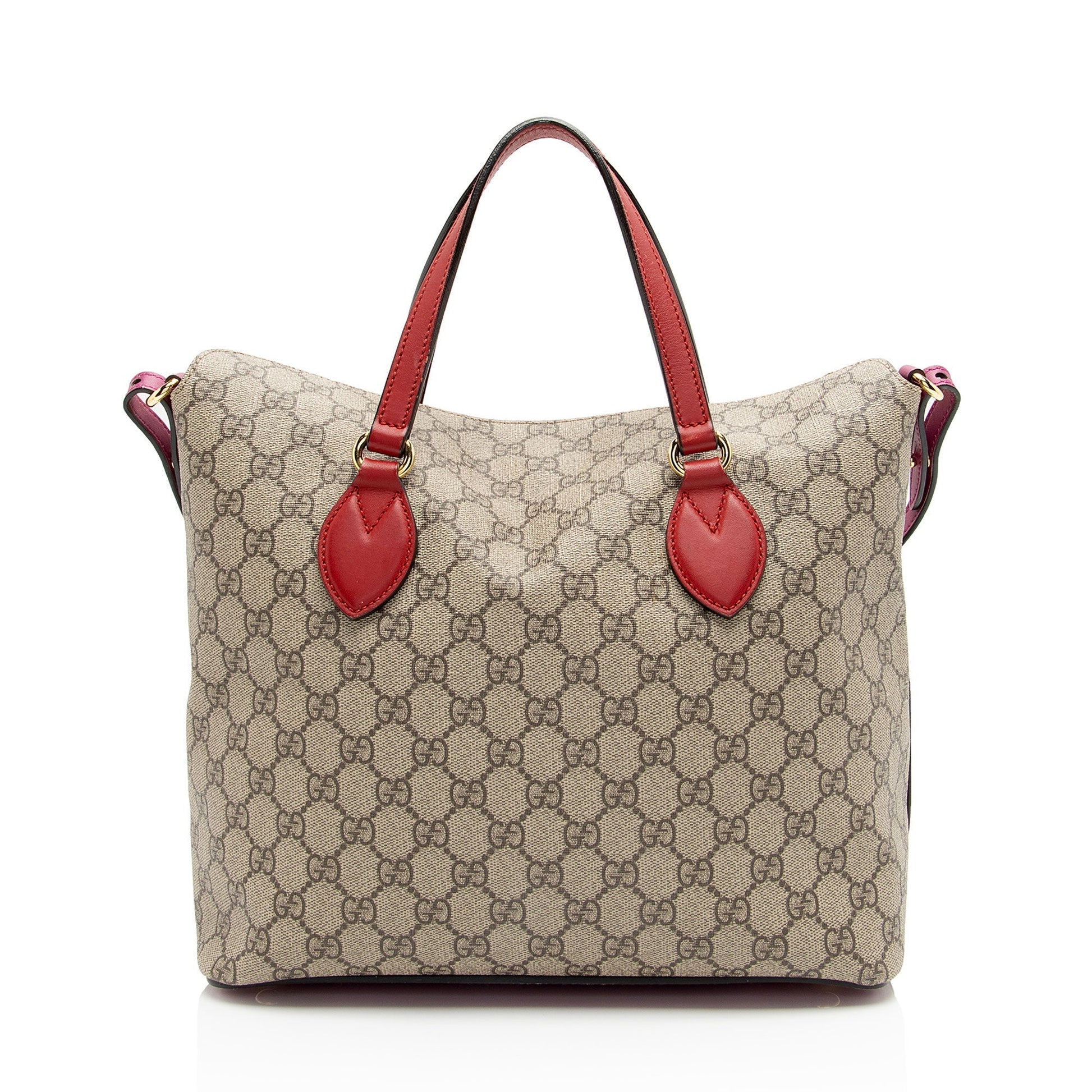 Gucci Leather Canvas Tote