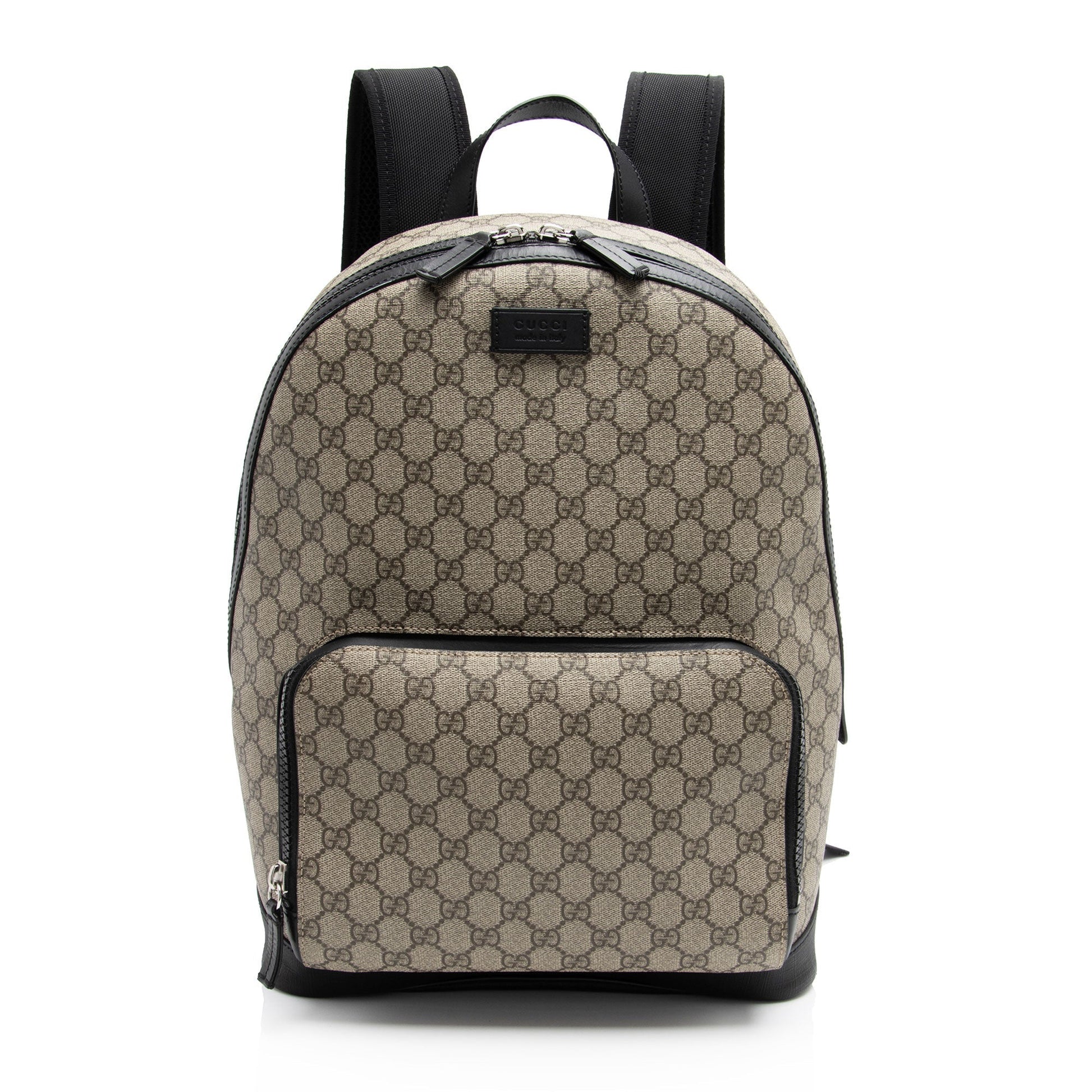 Gucci Nylon Leather Canvas Shoulder Bag