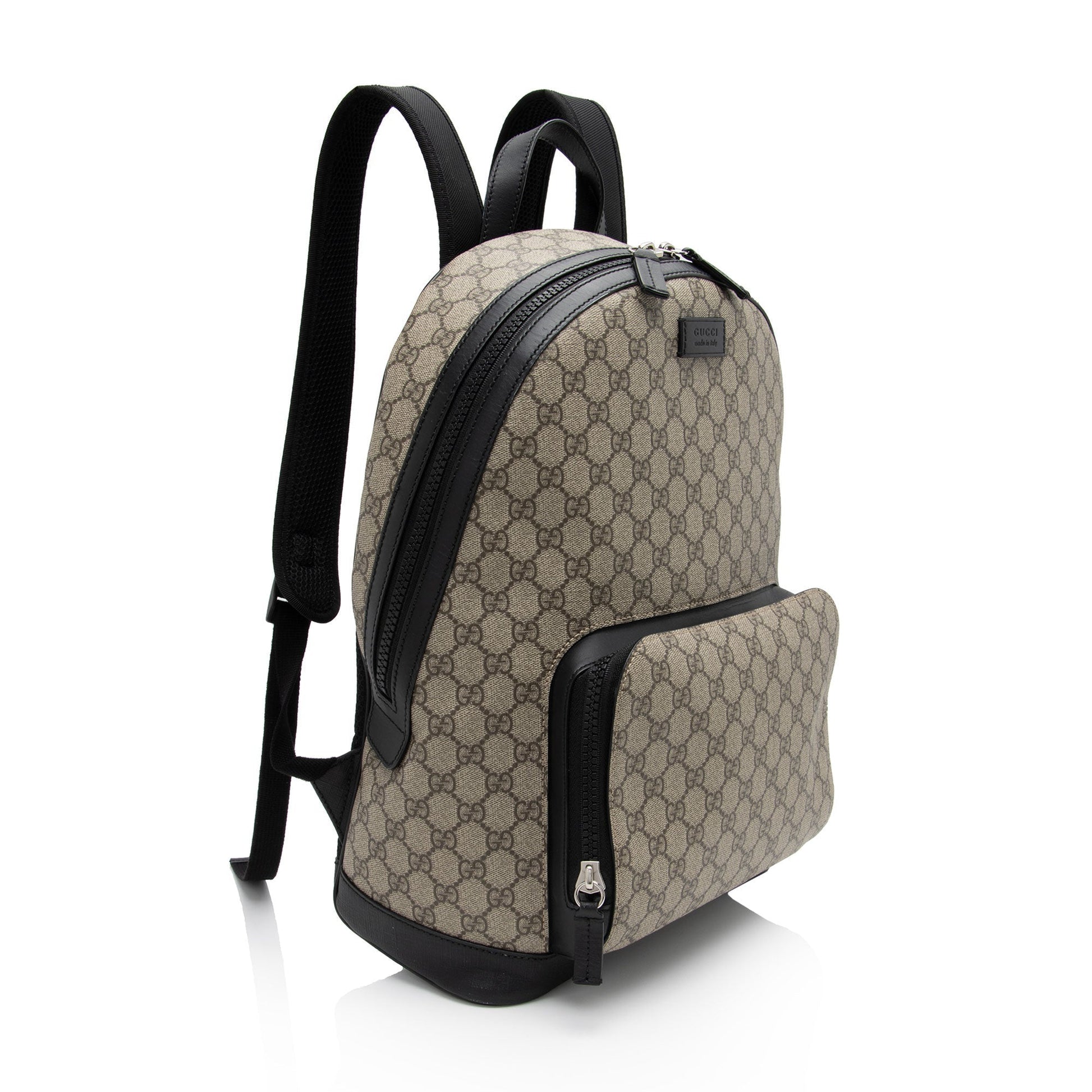Gucci Nylon Leather Canvas Shoulder Bag