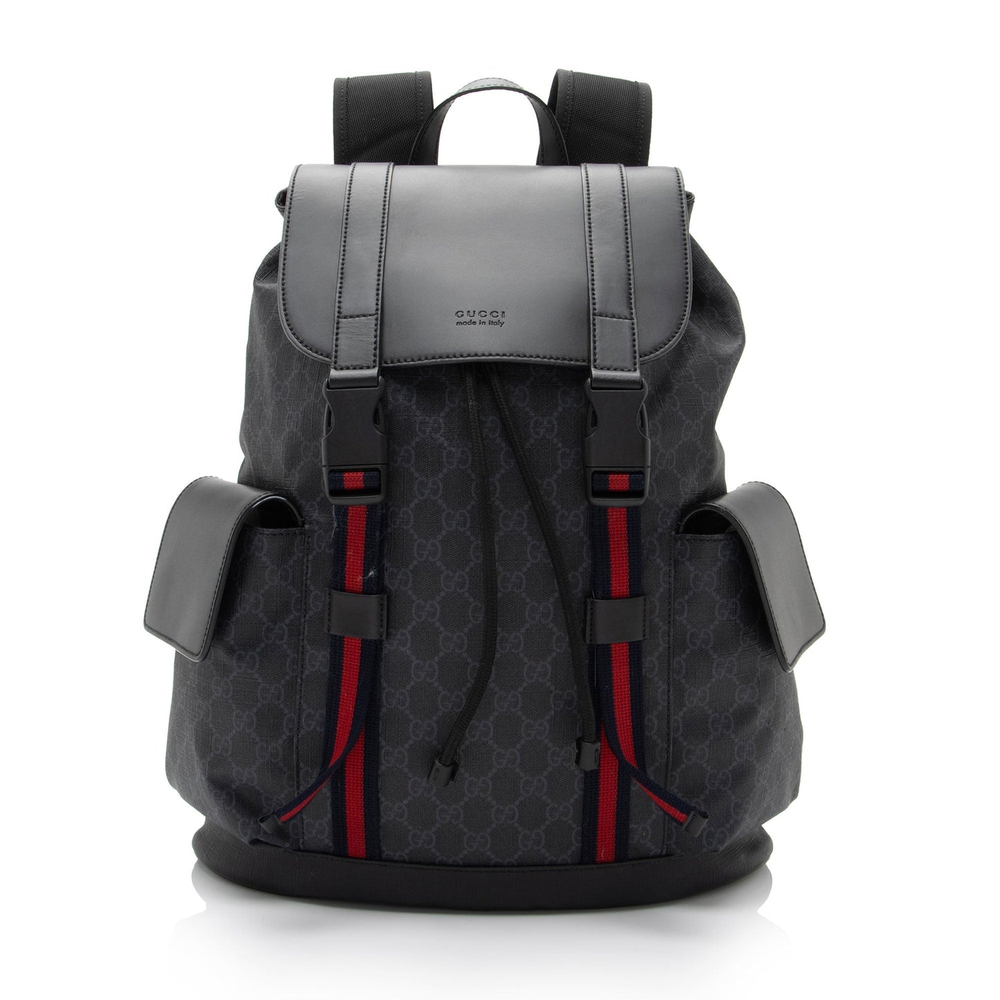 Gucci Nylon Leather Canvas Shoulder Bag