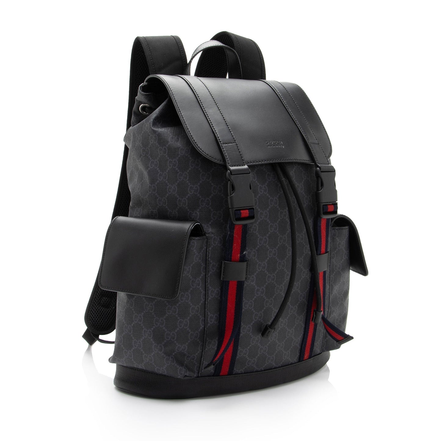 Gucci Nylon Leather Canvas Shoulder Bag