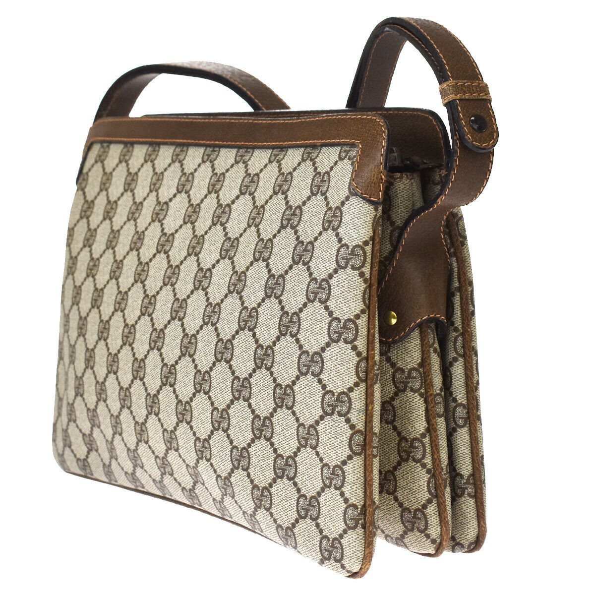 Gucci Monogram Caro Leather Canvas Crossbody