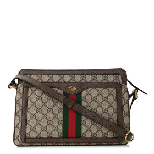 Gucci Monogram Caro Leather Canvas Crossbody