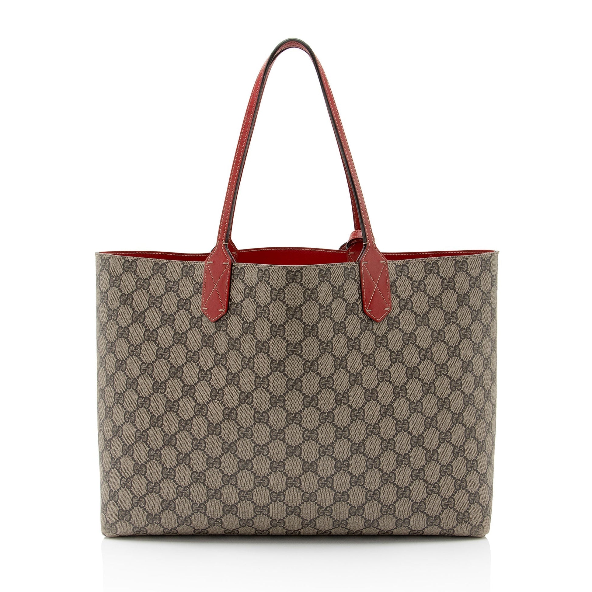 Gucci Leather Canvas Tote