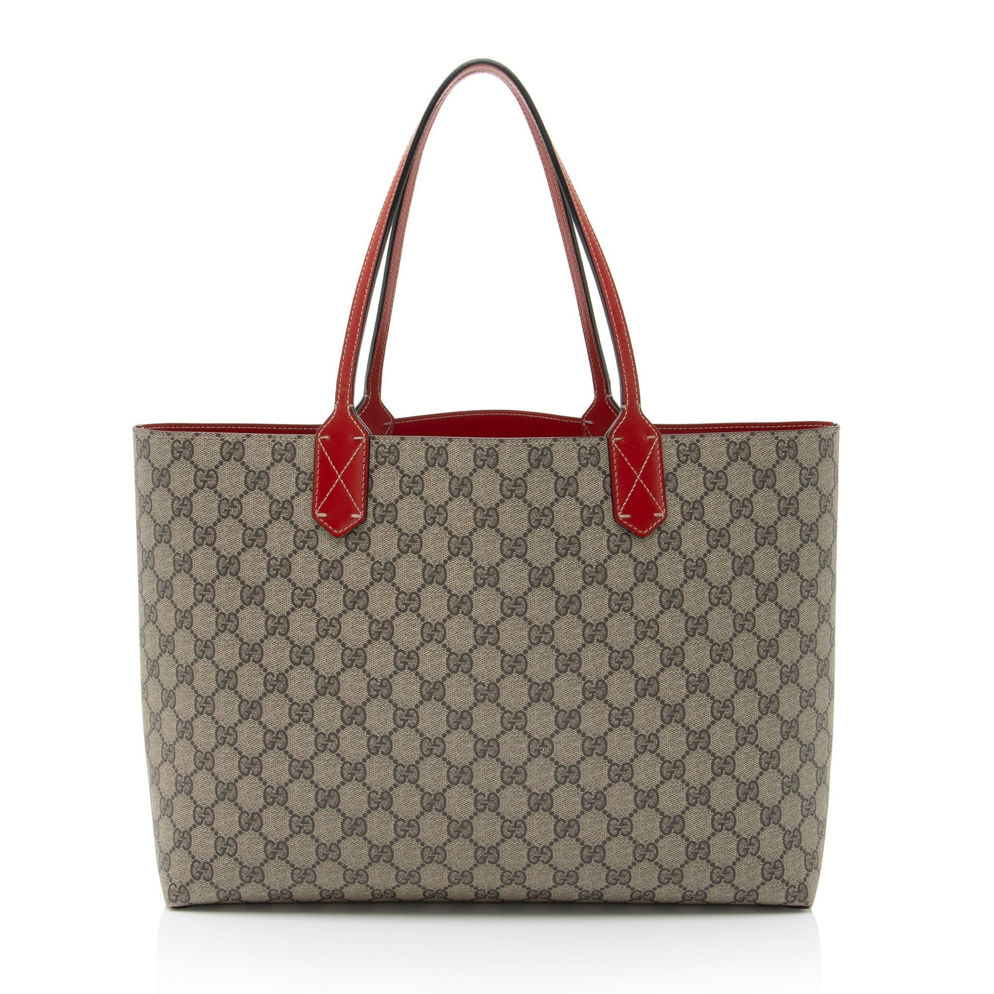 Gucci Leather Canvas Tote