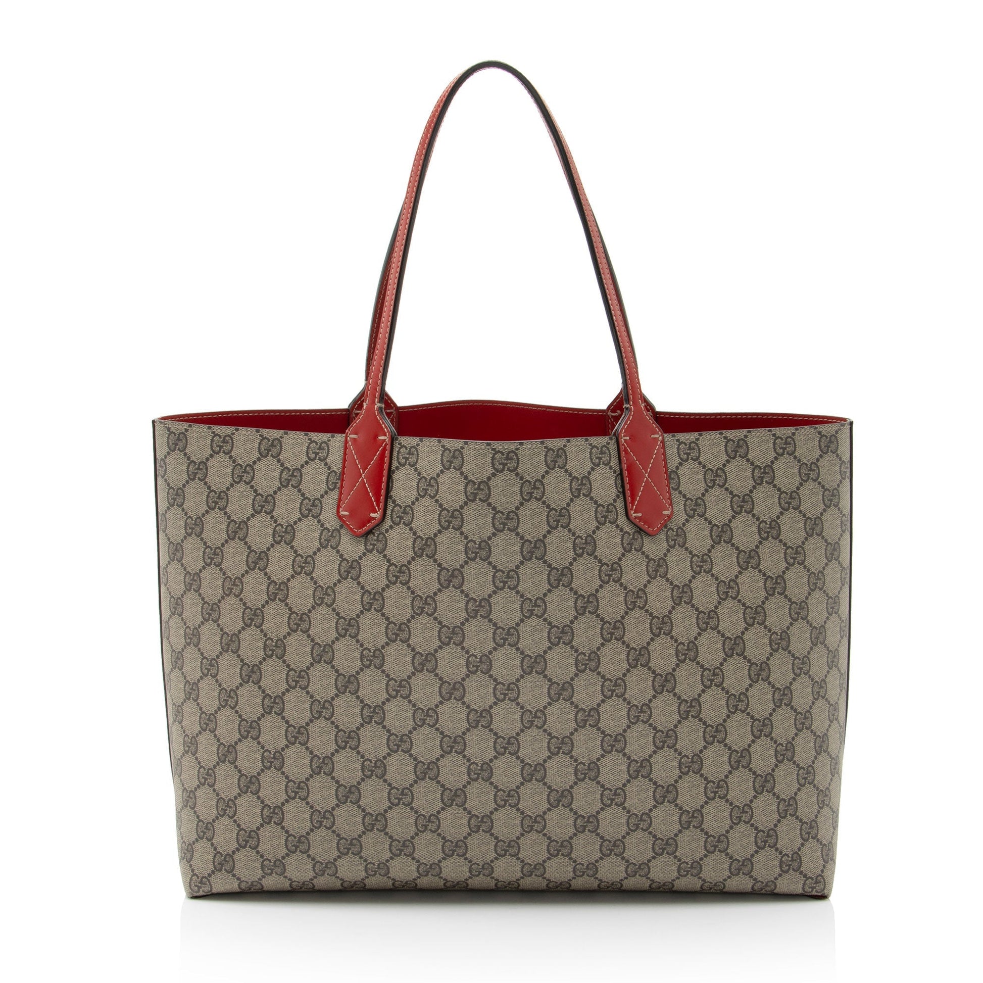 Gucci Leather Canvas Tote