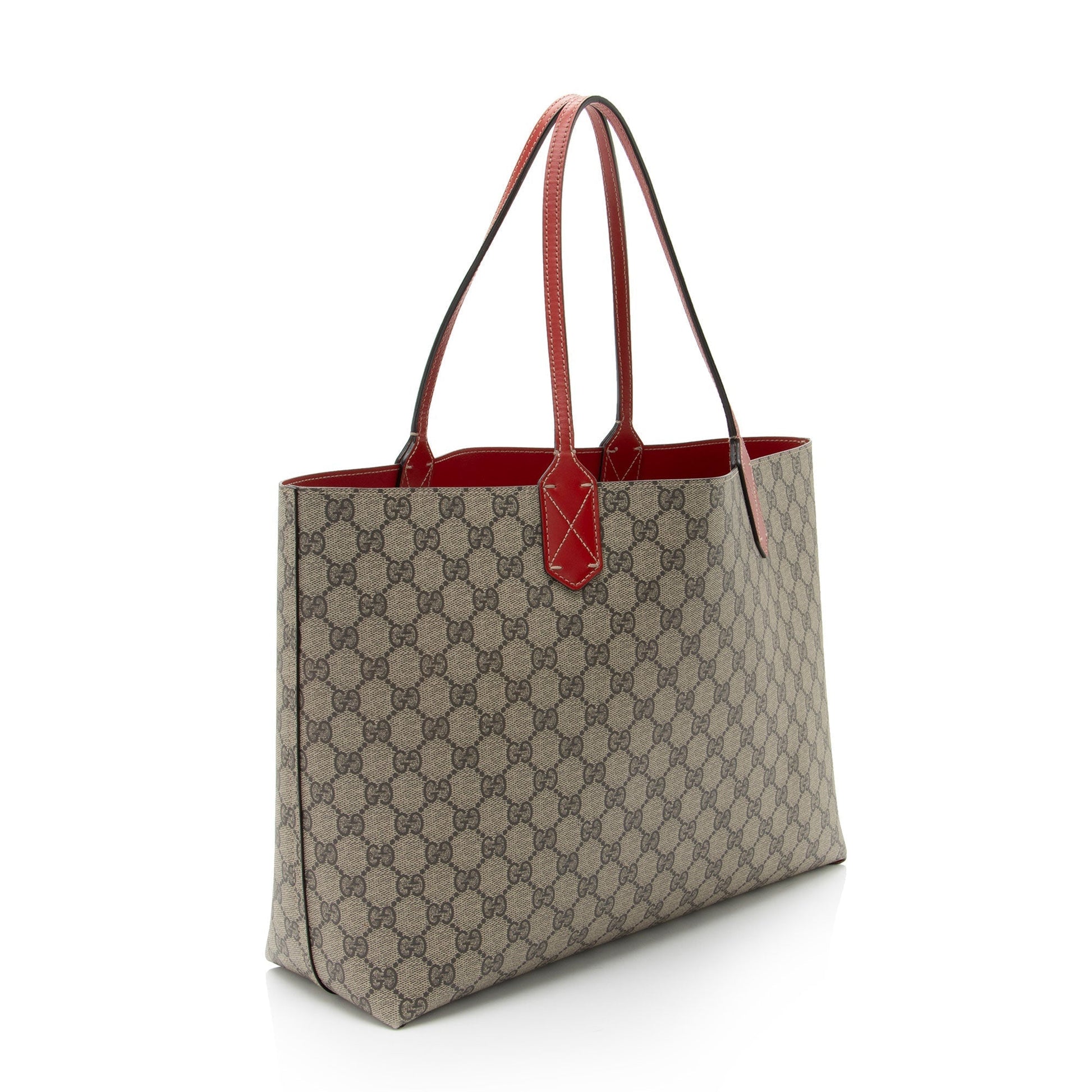 Gucci Leather Canvas Tote