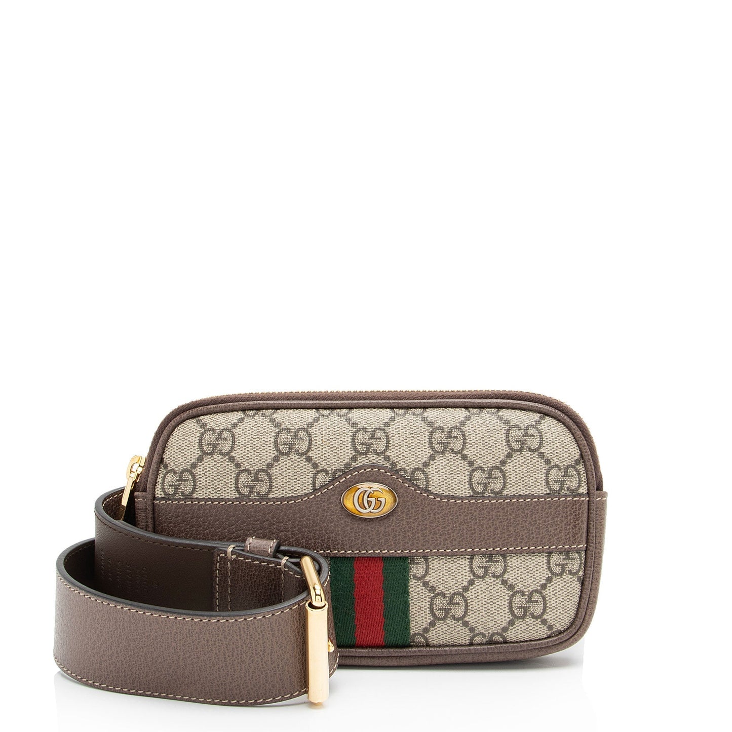 Gucci Nylon Leather Canvas Shoulder Bag