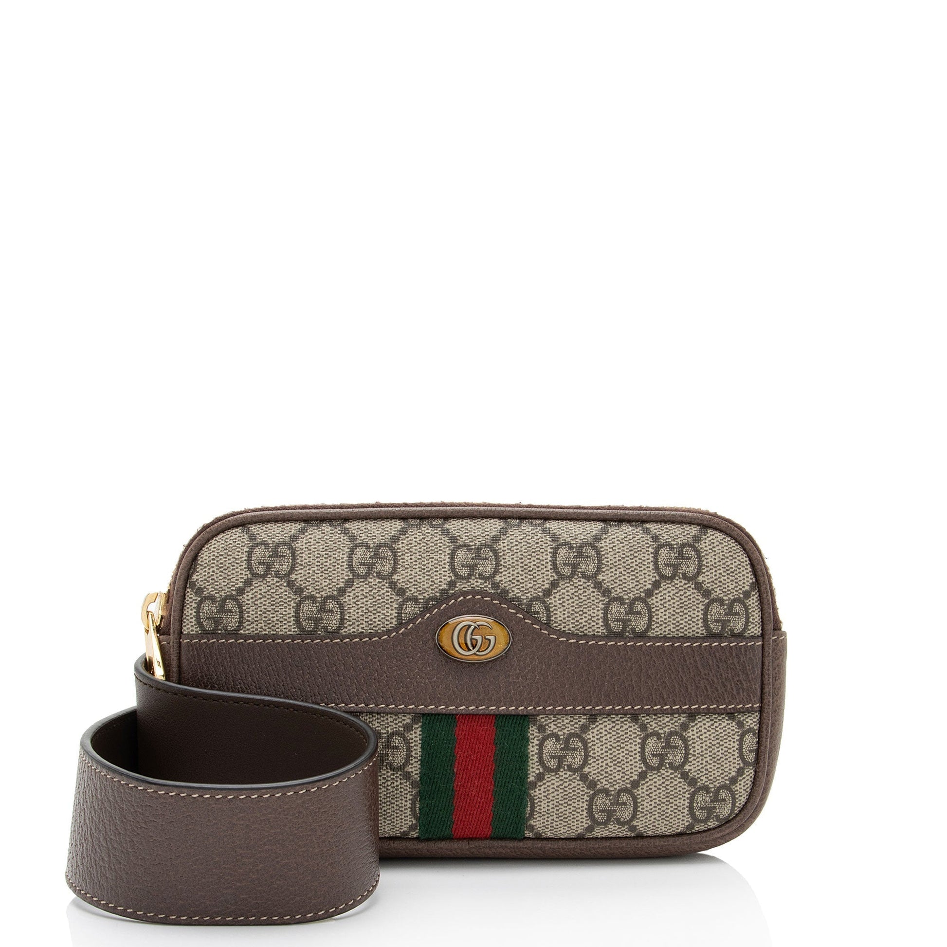 Gucci Nylon Leather Canvas Shoulder Bag