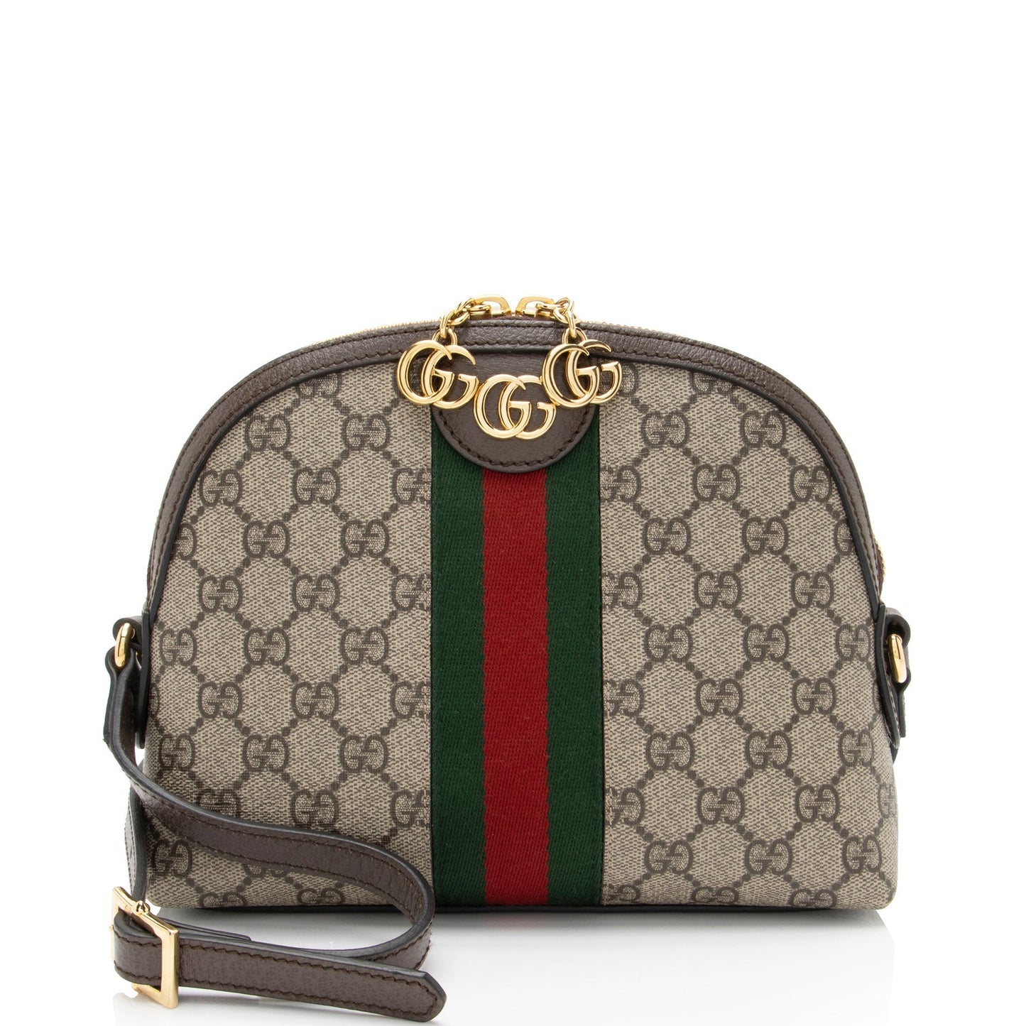 Gucci Nylon Leather Canvas Shoulder Bag