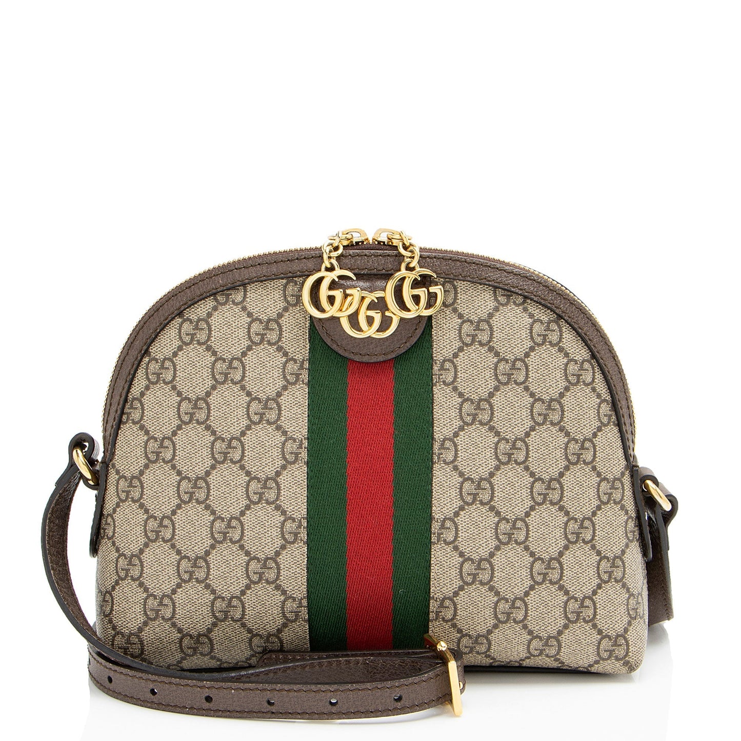 Gucci Nylon Leather Canvas Shoulder Bag