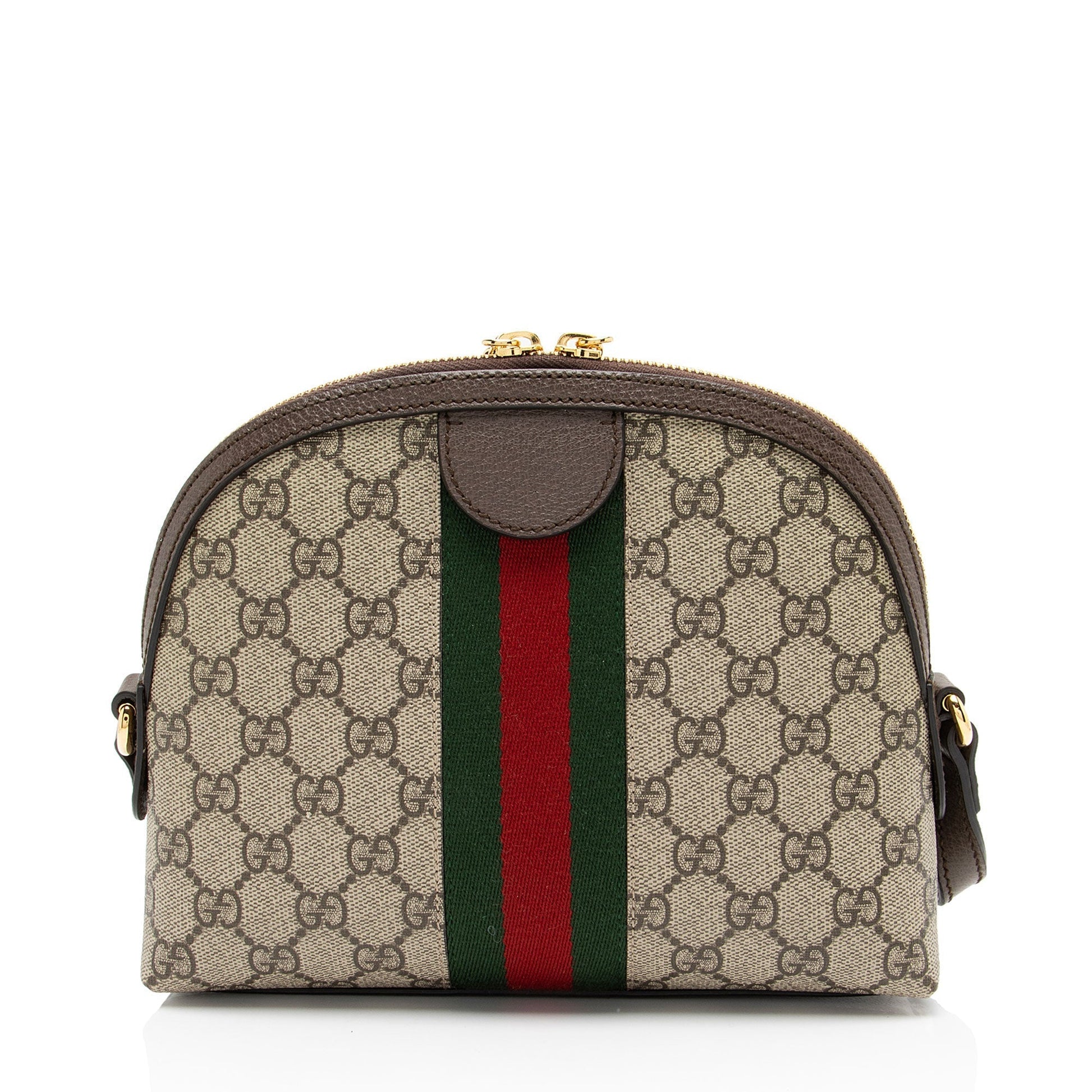 Gucci Nylon Leather Canvas Shoulder Bag