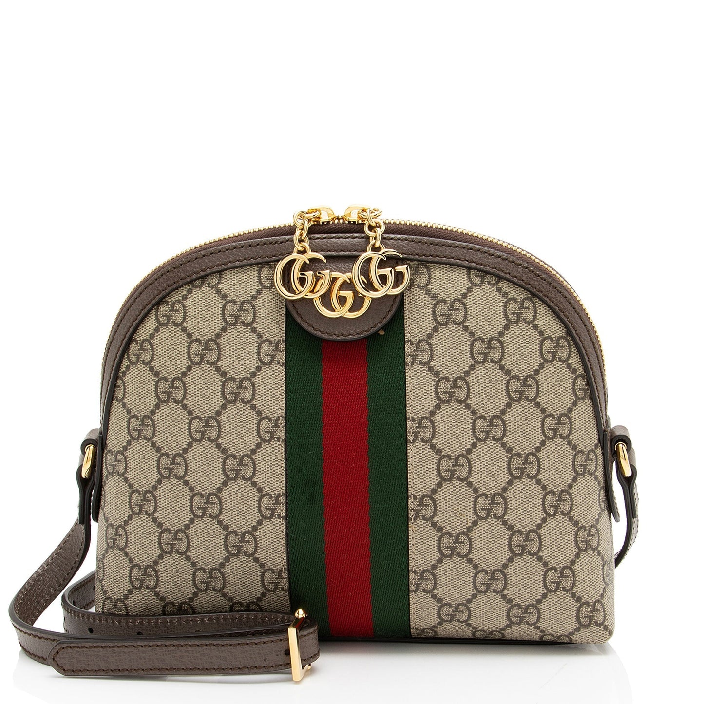 Gucci Nylon Leather Canvas Shoulder Bag