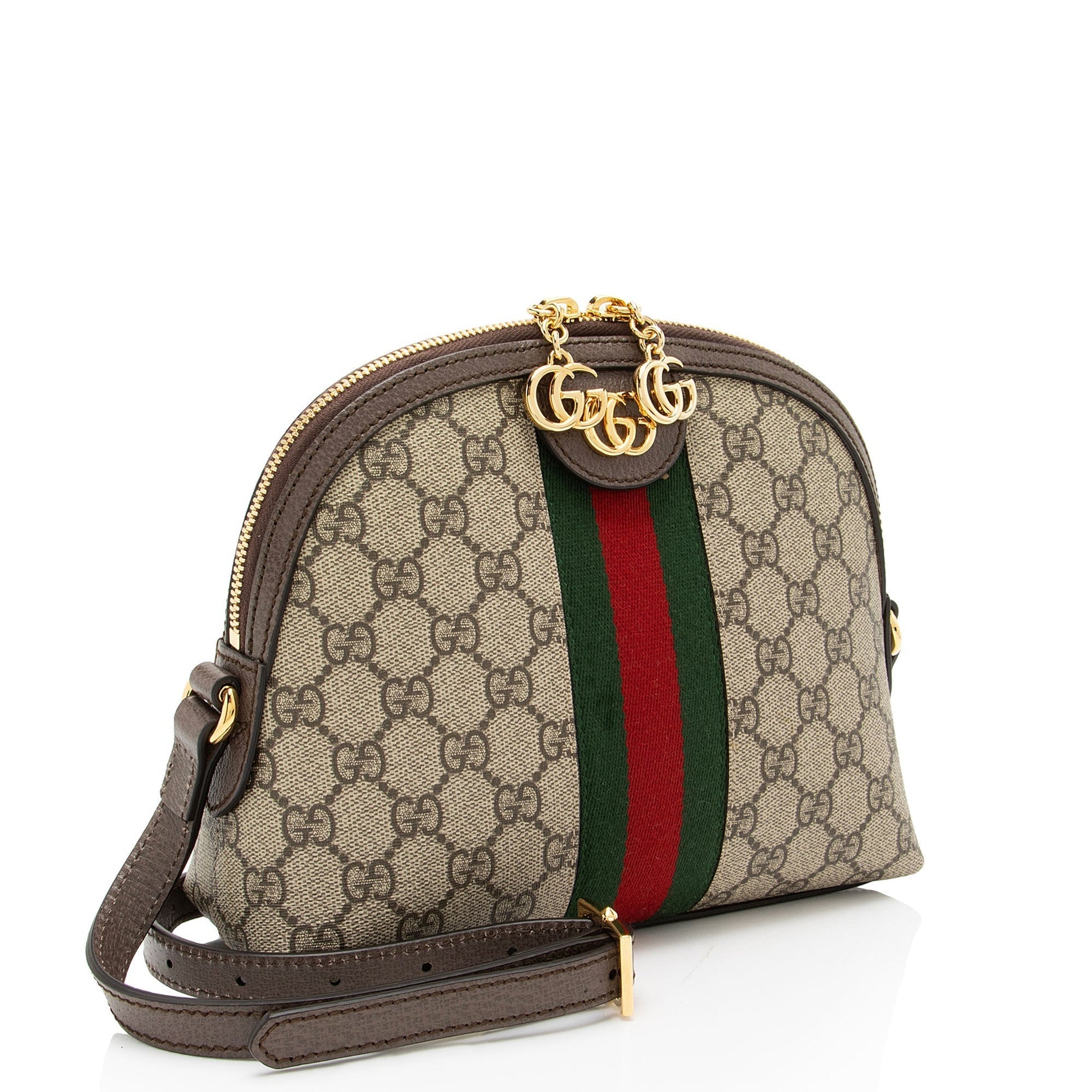 Gucci Nylon Leather Canvas Shoulder Bag