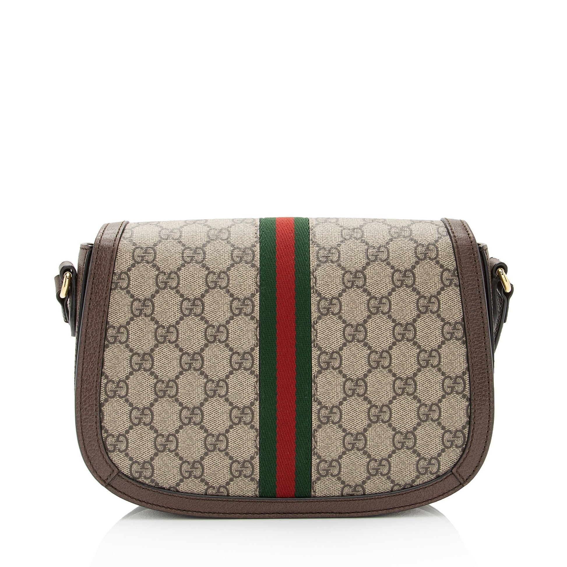 Gucci Nylon Leather Canvas Shoulder Bag