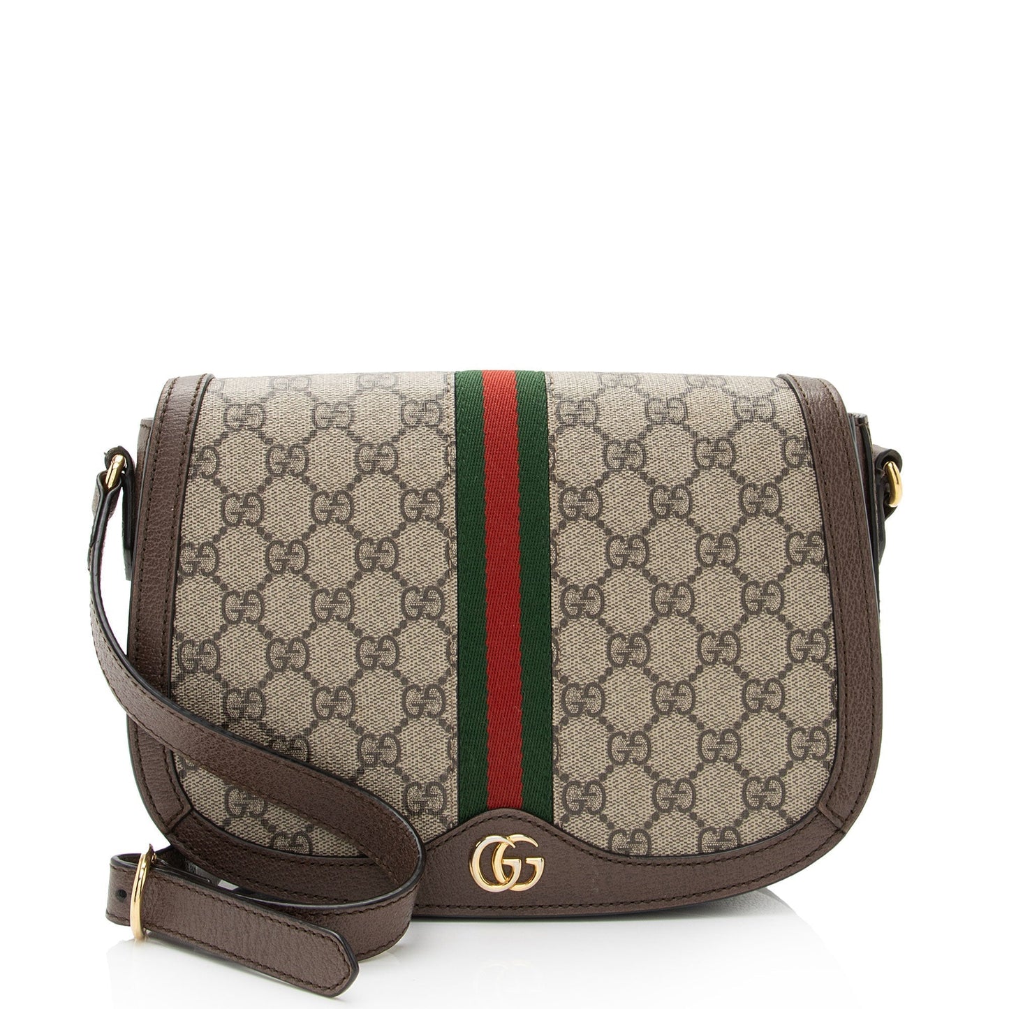 Gucci Nylon Leather Canvas Shoulder Bag