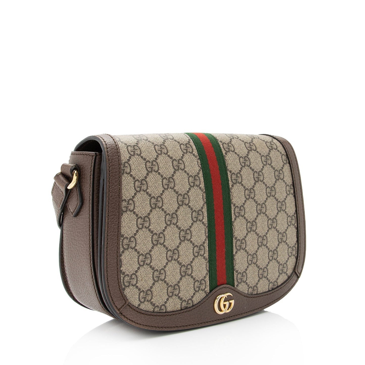 Gucci Nylon Leather Canvas Shoulder Bag