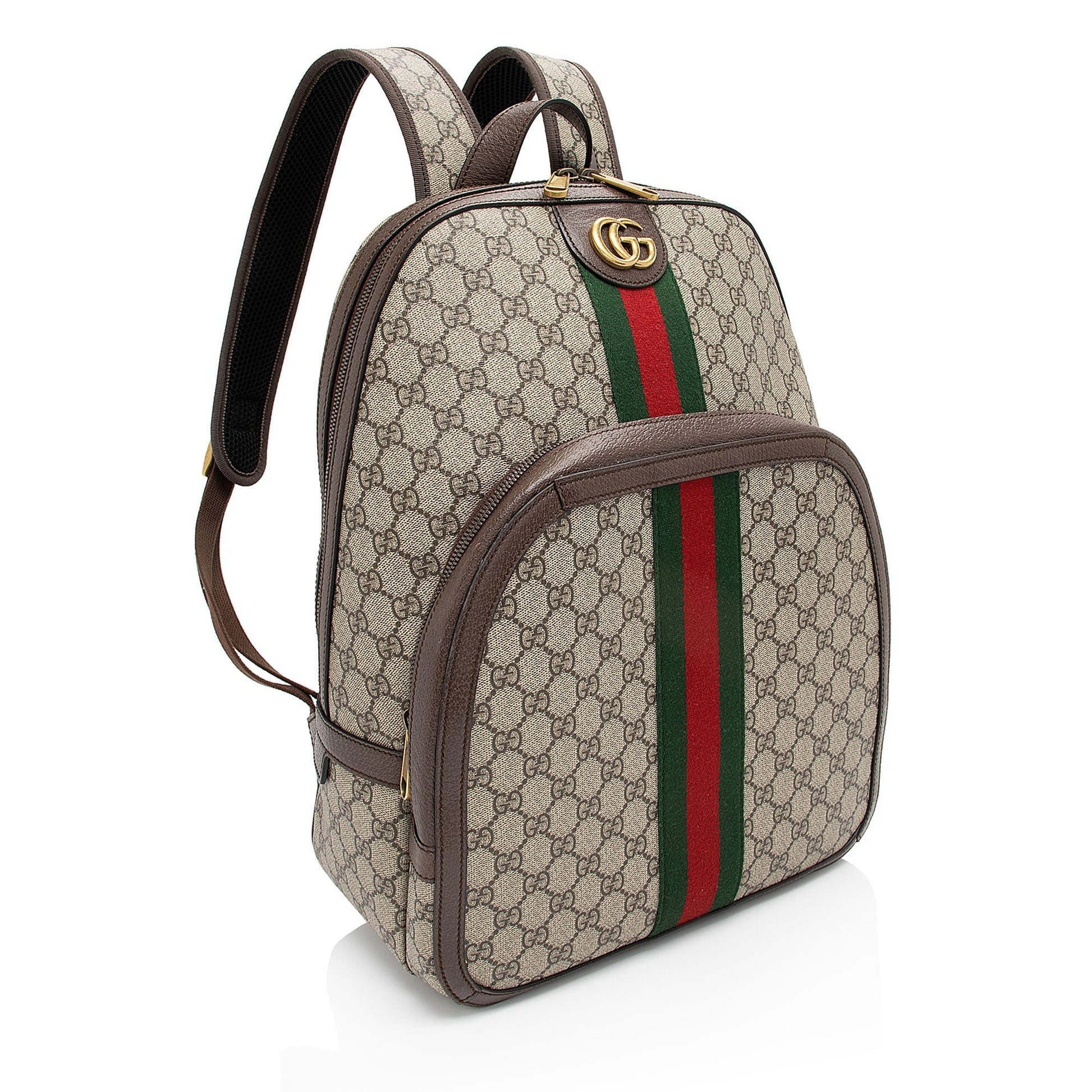 Gucci Nylon Leather Canvas Shoulder Bag
