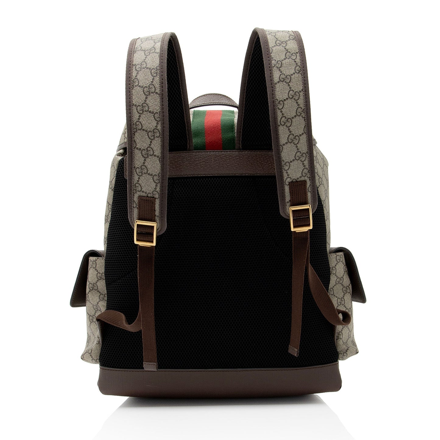 Gucci Nylon Leather Canvas Shoulder Bag