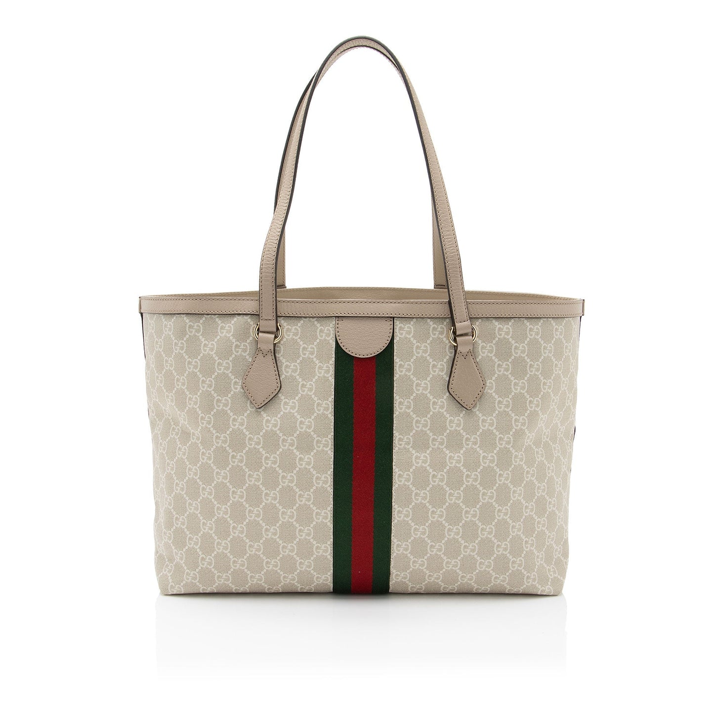Gucci Nylon Leather Canvas Tote