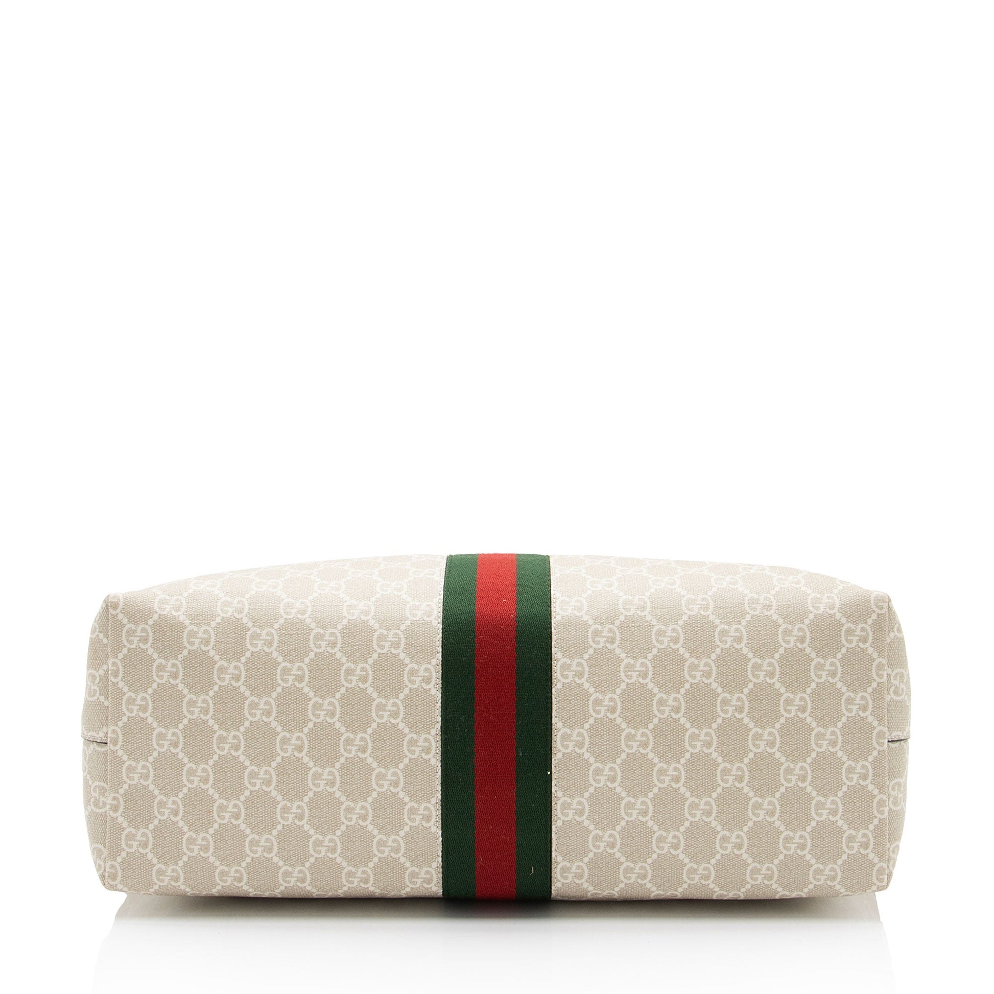 Gucci Nylon Leather Canvas Tote