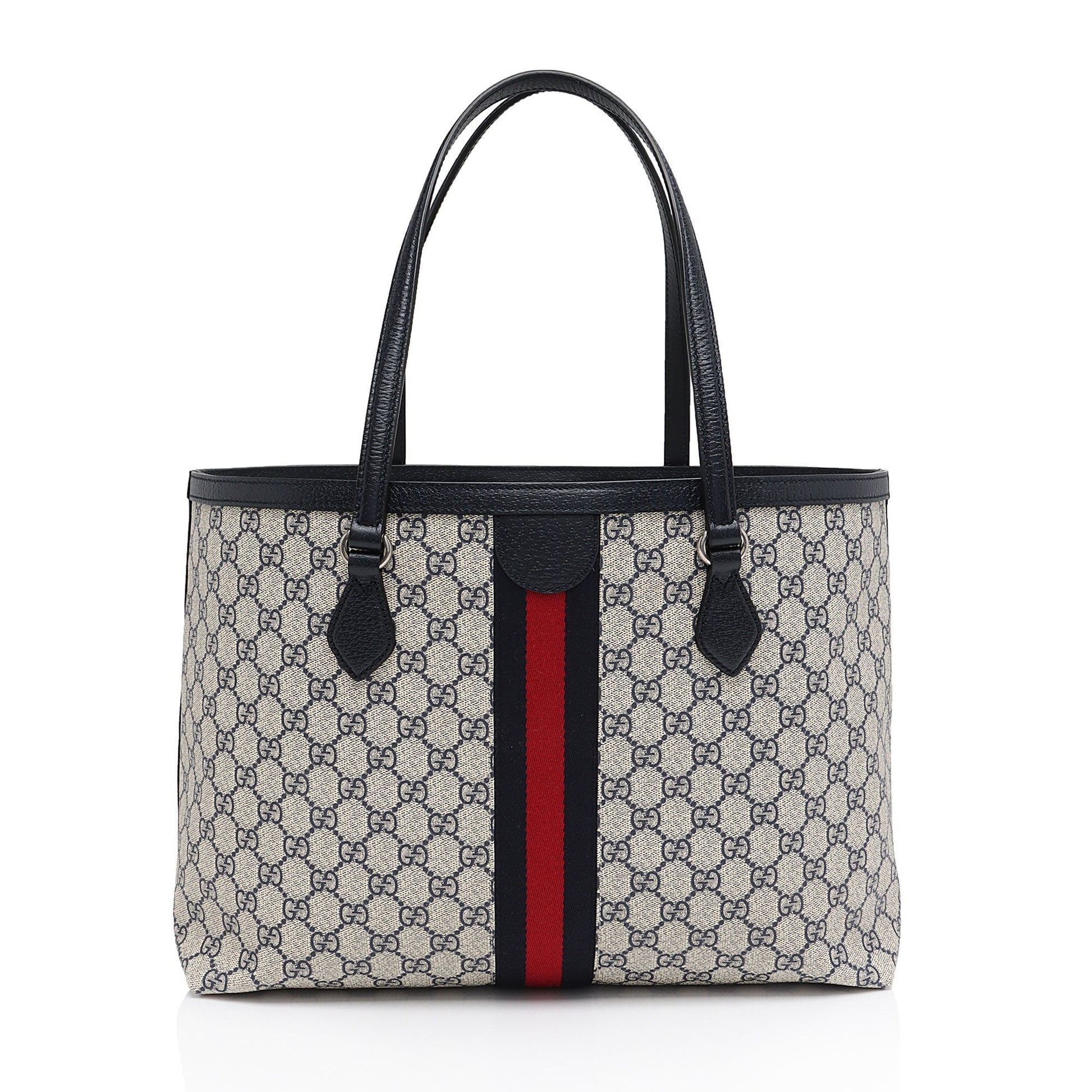 Gucci Nylon Leather Canvas Tote