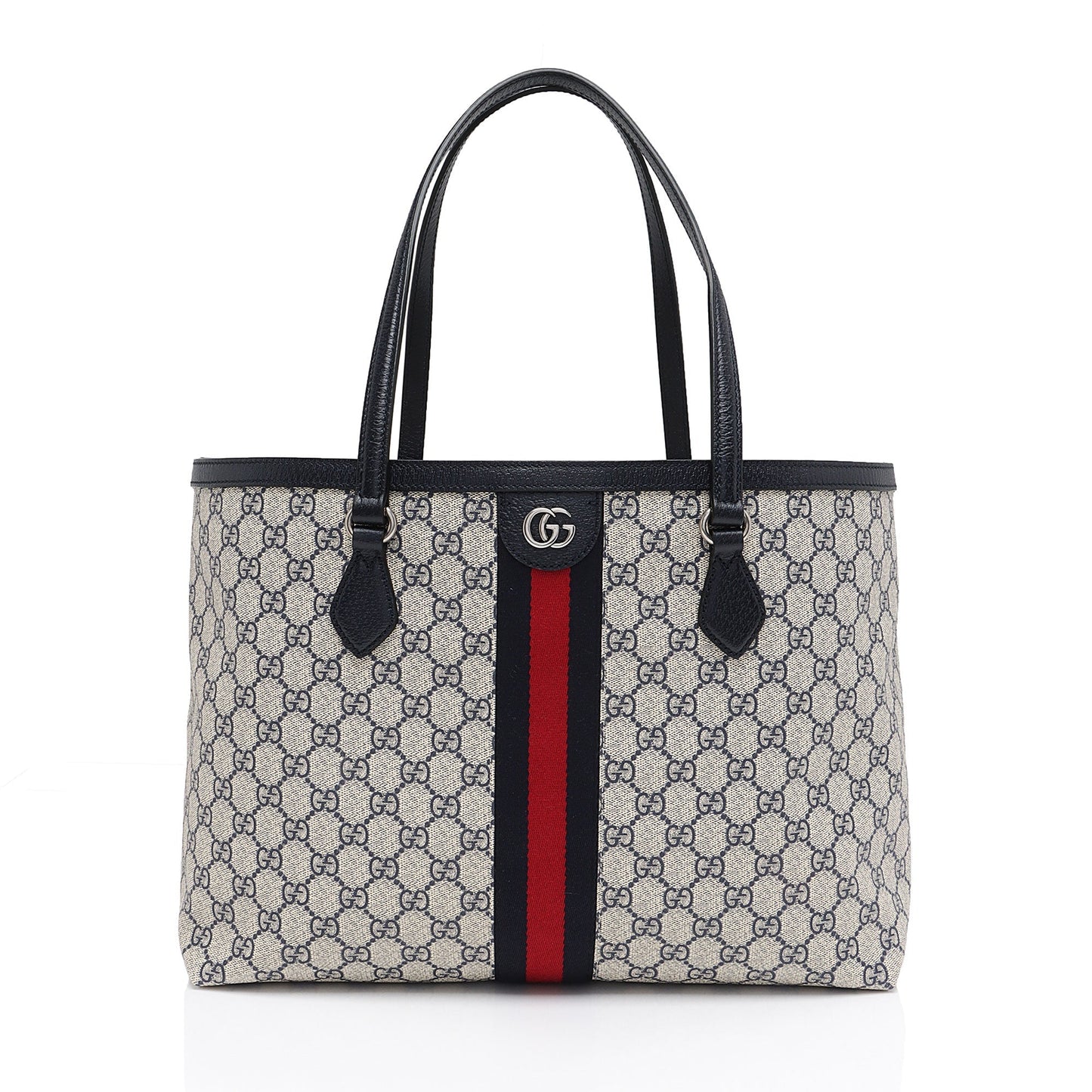 Gucci Nylon Leather Canvas Tote