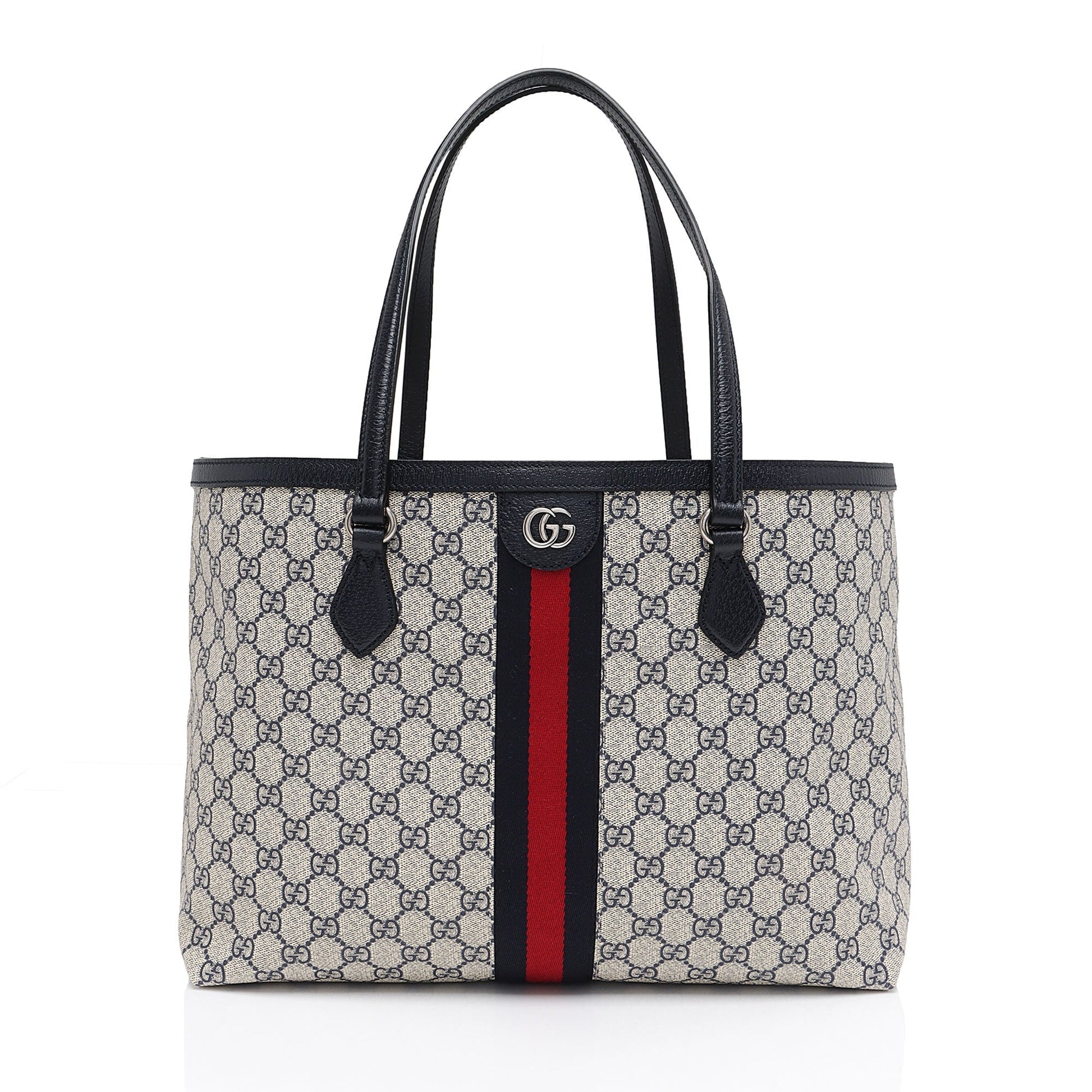 Gucci Nylon Leather Canvas Tote