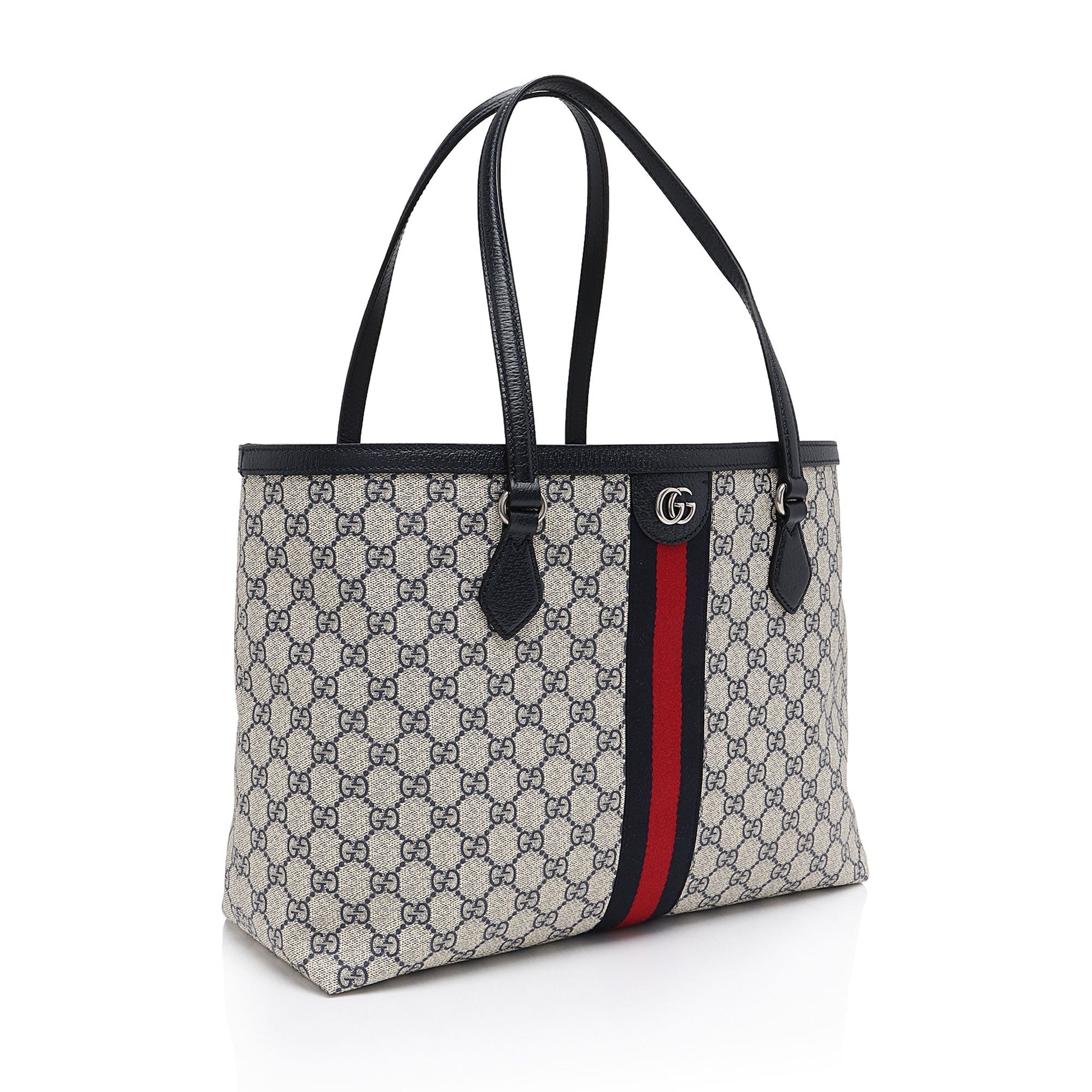 Gucci Nylon Leather Canvas Tote