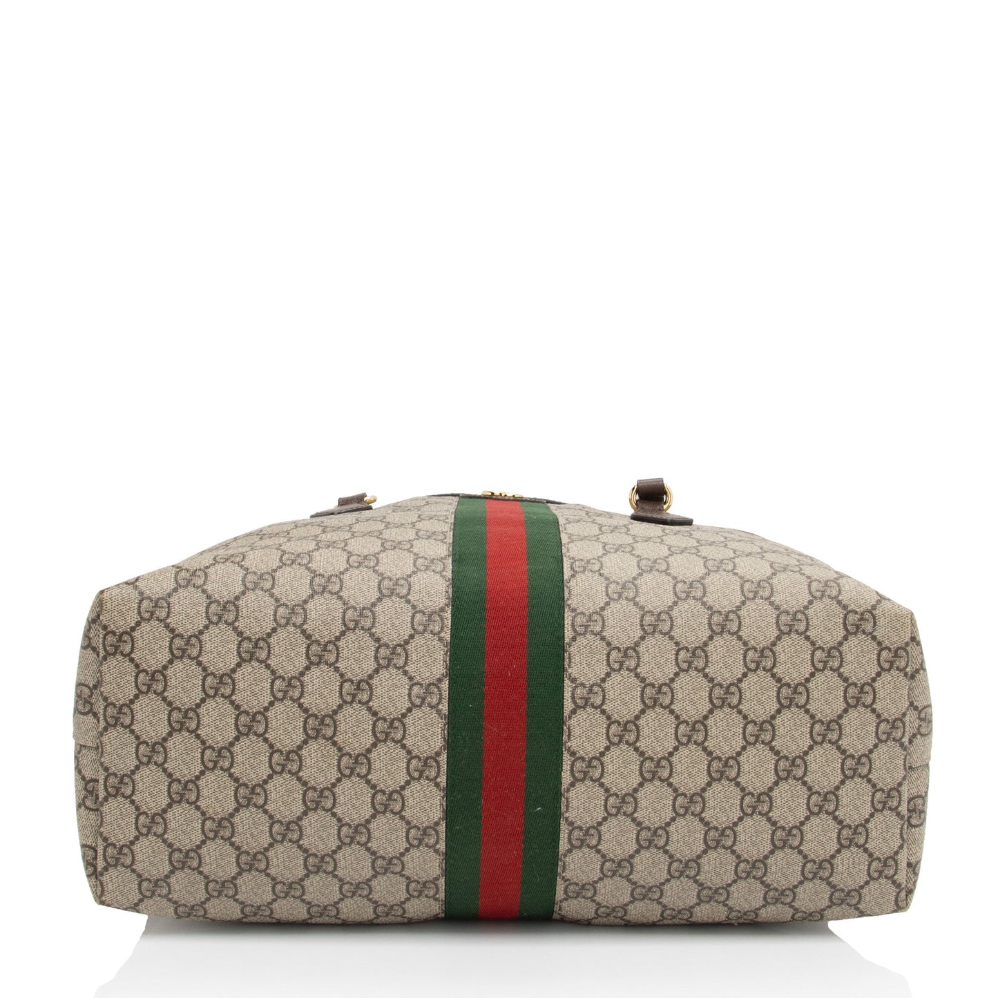 Gucci Nylon Leather Canvas Tote