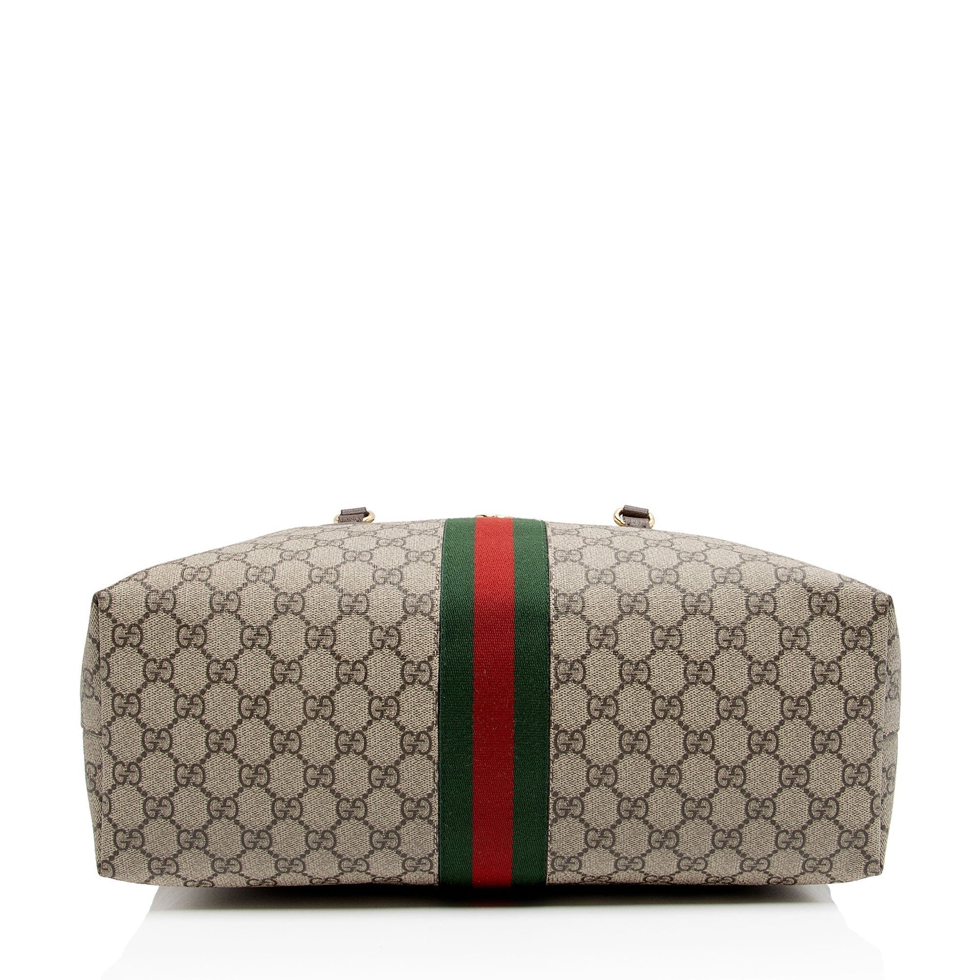 Gucci Nylon Leather Canvas Tote