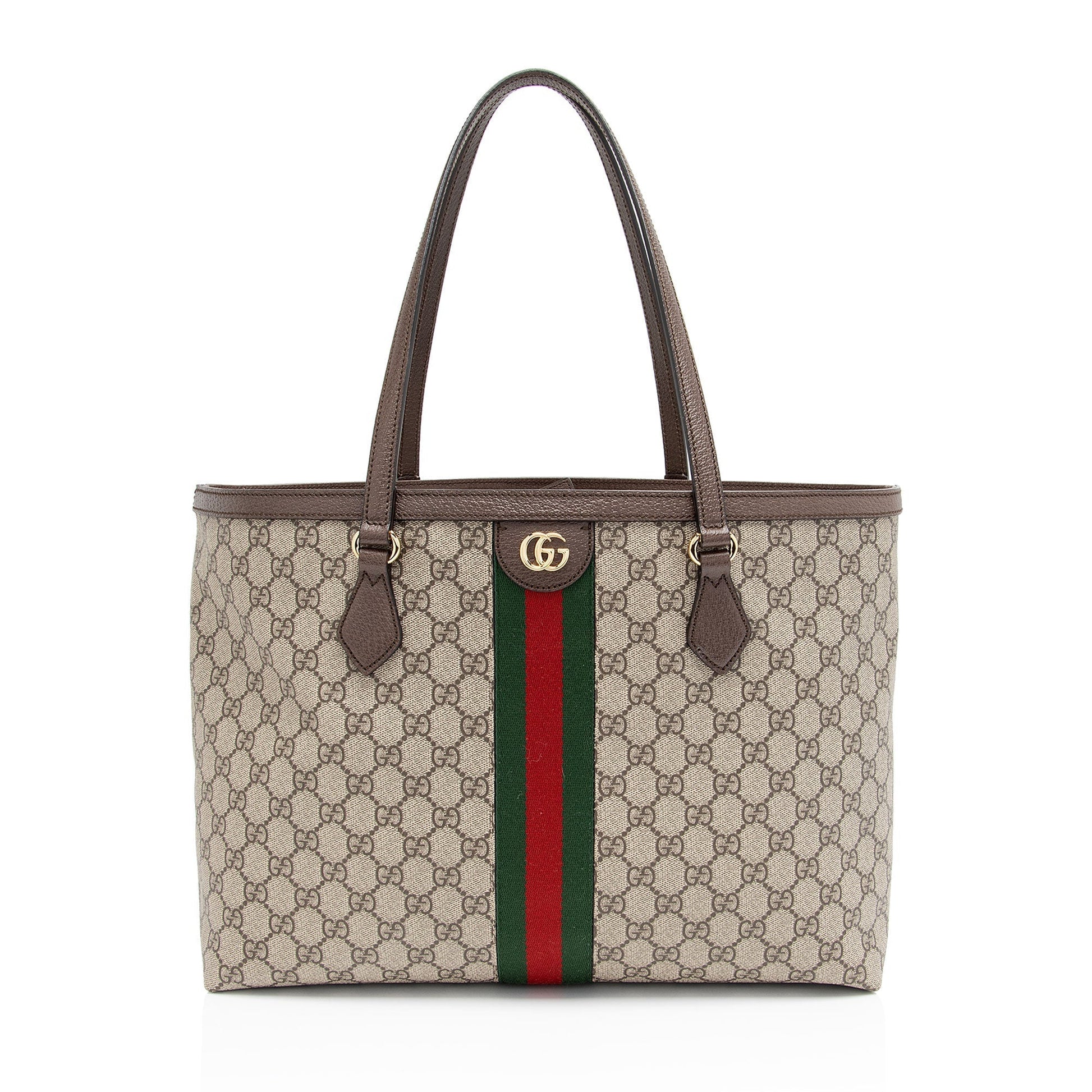 Gucci Nylon Leather Canvas Tote