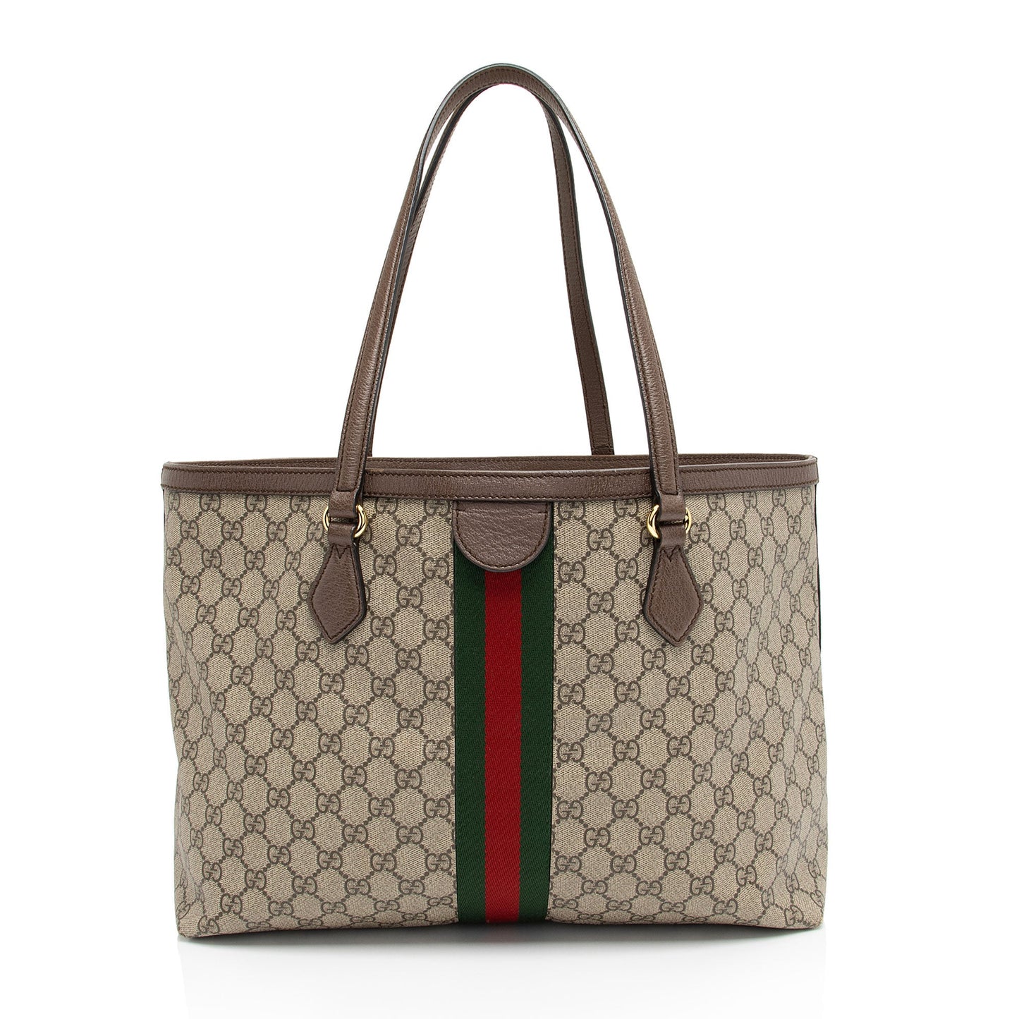 Gucci Nylon Leather Canvas Tote
