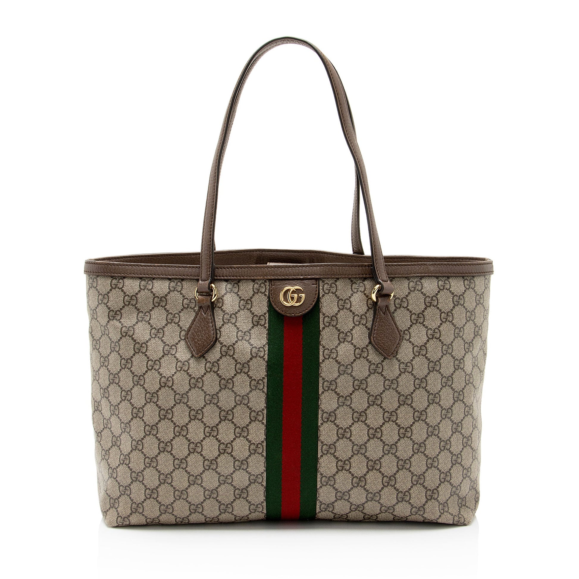 Gucci Nylon Leather Canvas Tote