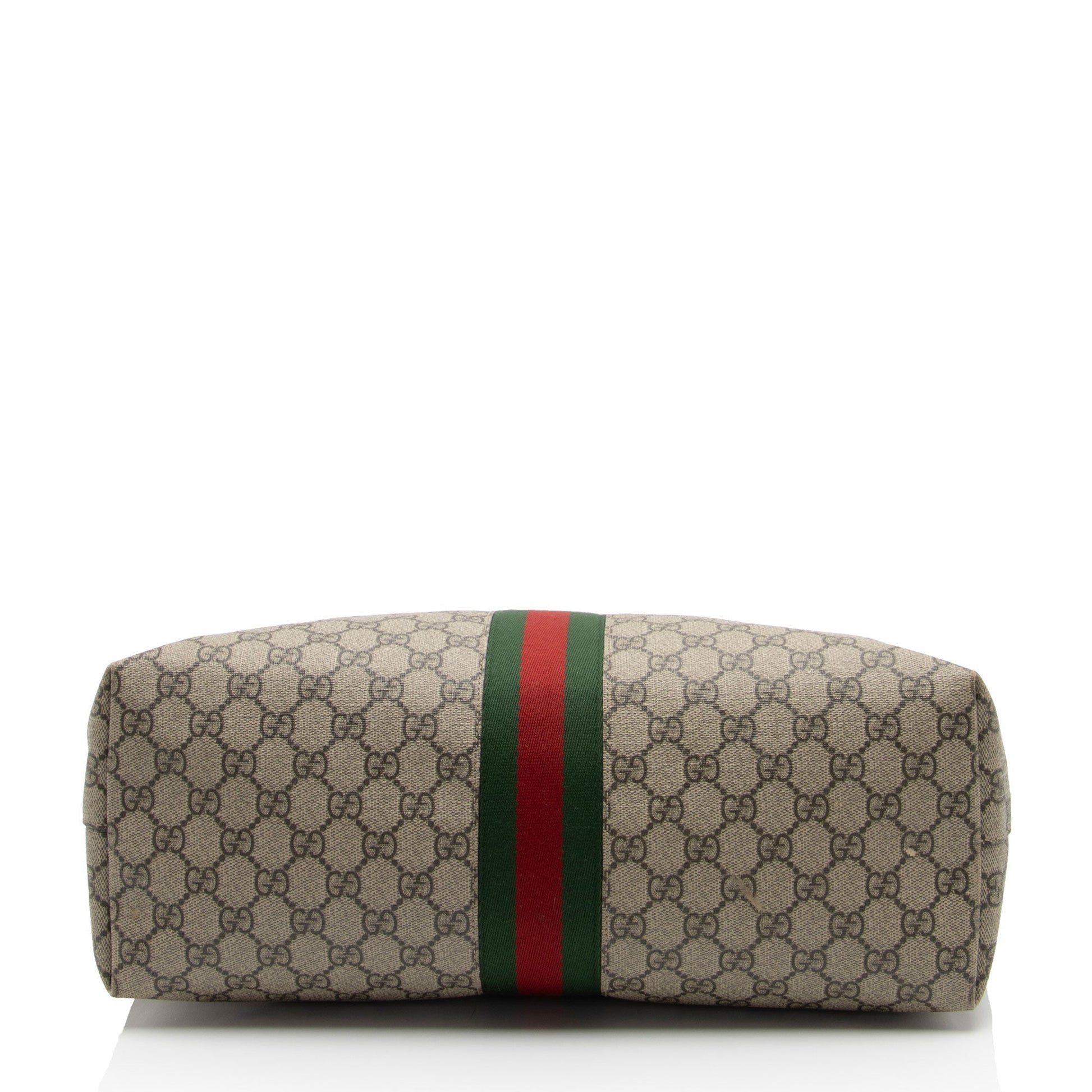Gucci Nylon Leather Canvas Tote